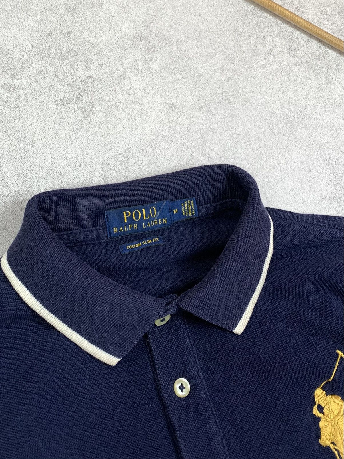Polo Ralph Lauren Ralph Lauren Polo Big Logo Gold Pony Rare Polo Shirt Size M Size US M / EU 48-50 / 2 - 5 Thumbnail