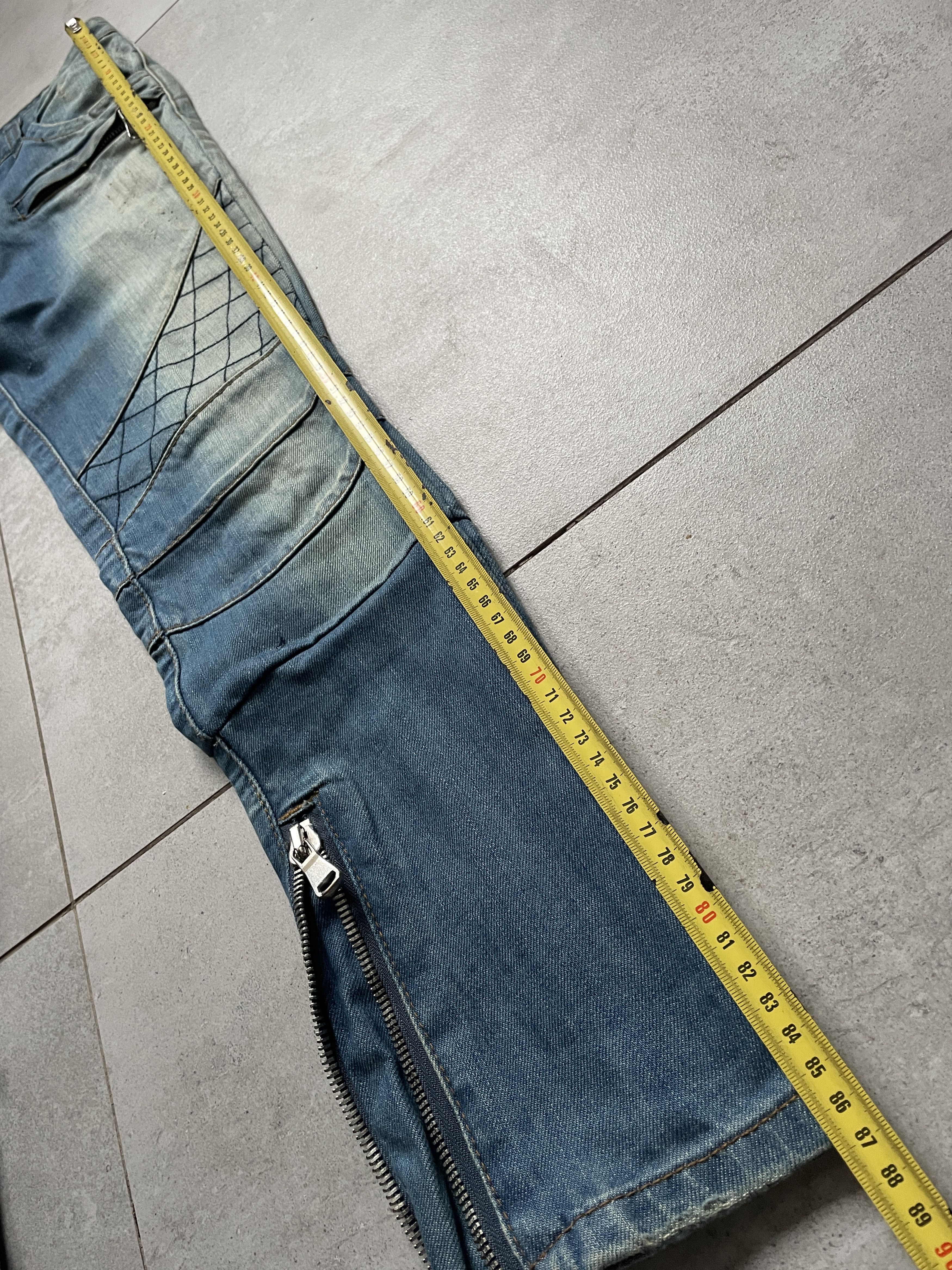 Balmain BALMAIN TYPE DIRT WASHED BIKER SLIM FIT SKINNY JEANS Size US 30 / EU 46 - 8 Thumbnail