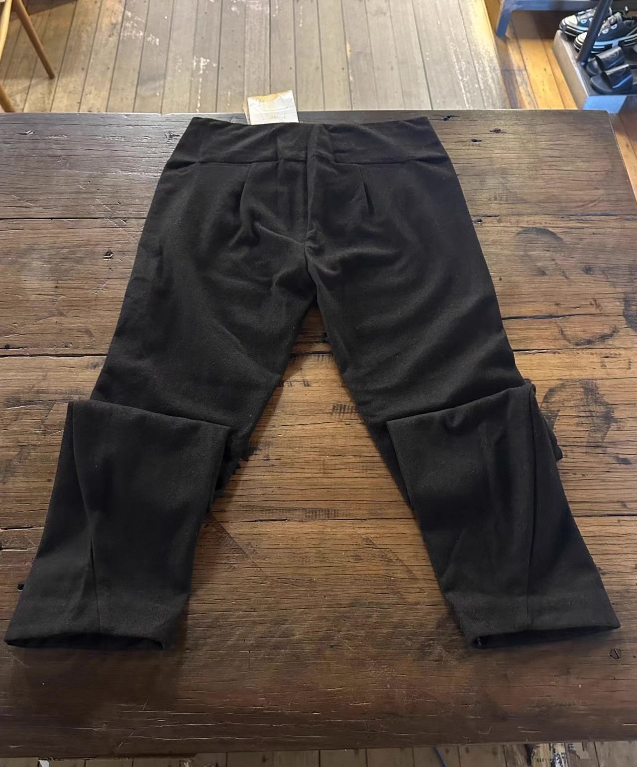 Sruli Recht SRULI RECHT 12AW Vertically‑Cut Low‑Waist Wool Trousers Ｑ25 Size US 32 / EU 48 - 2 Thumbnail