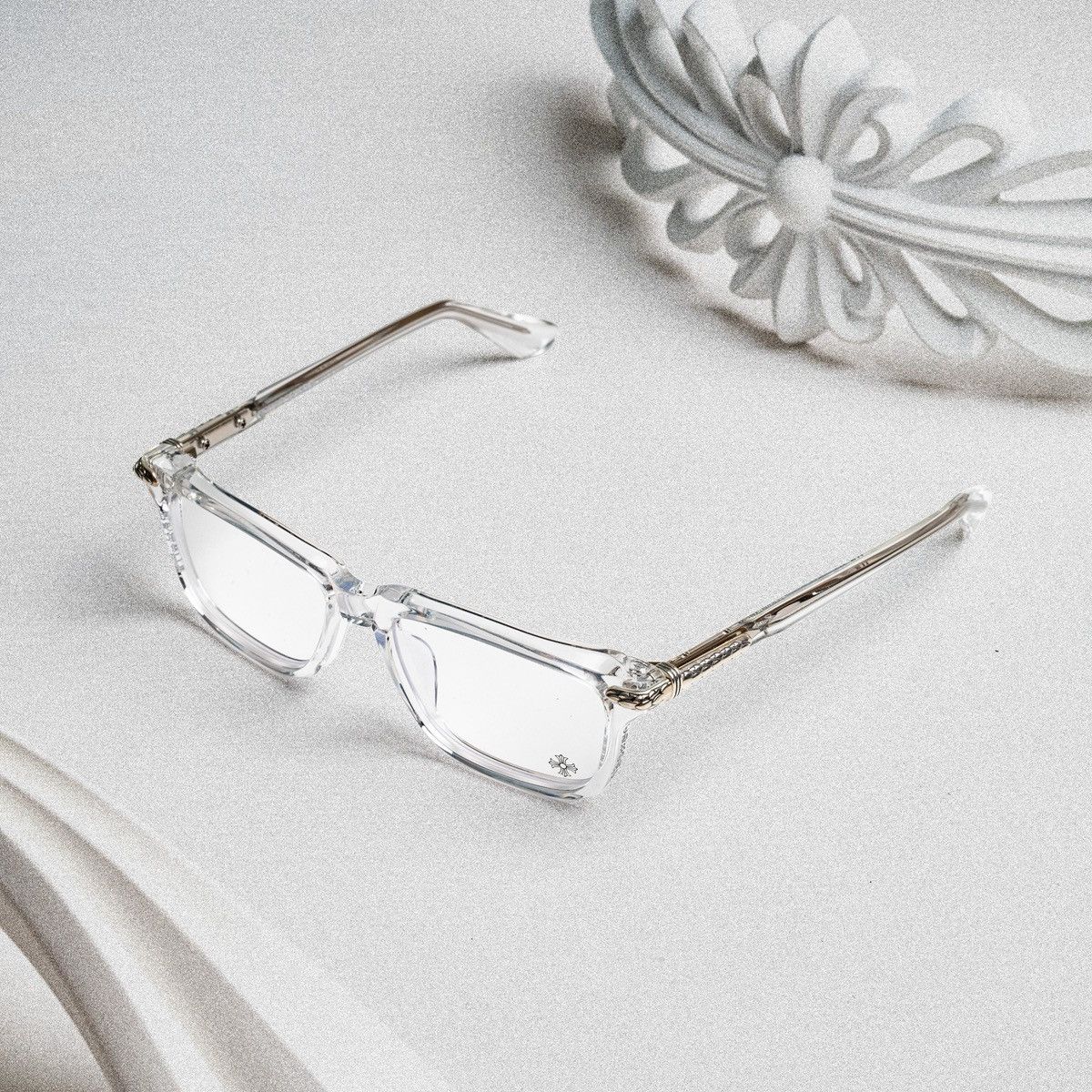 Chrome Hearts CHROME HEARTS LITTLE DINGER CRYSTAL GLASSES Size ONE SIZE - 2 Thumbnail