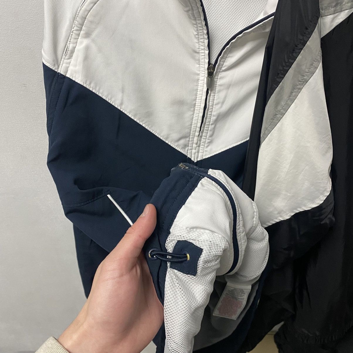 Nike Vintage Y2K Nike Track Jacket Nylon Top Striped Swoosh Size US M / EU 48-50 / 2 - 10 Thumbnail