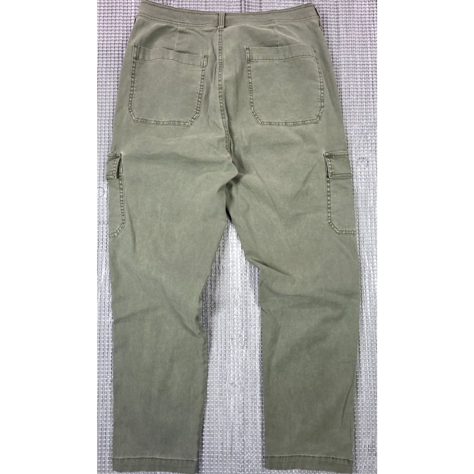 J.Crew J.CREW Cargo Pants Womens Tapered Relaxed Fit Army Green 34x29 31 Tall Ankle Size 24" / US 00 / IT 34 - 4 Thumbnail