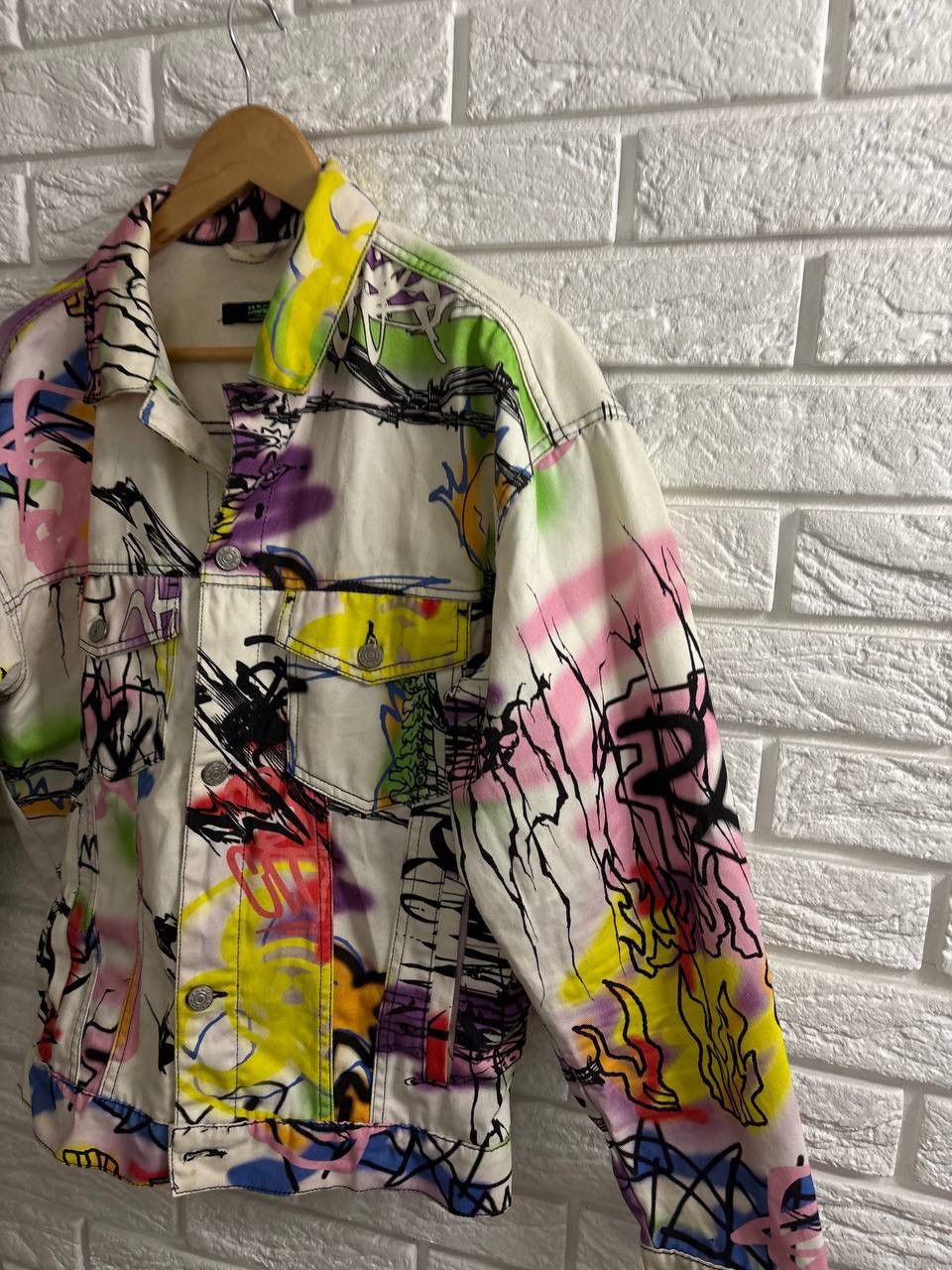 Jaded London Jaded London denim graffiti print suit Jacket Pants Y2K Size US XS / EU 42 / 0 - 18 Thumbnail