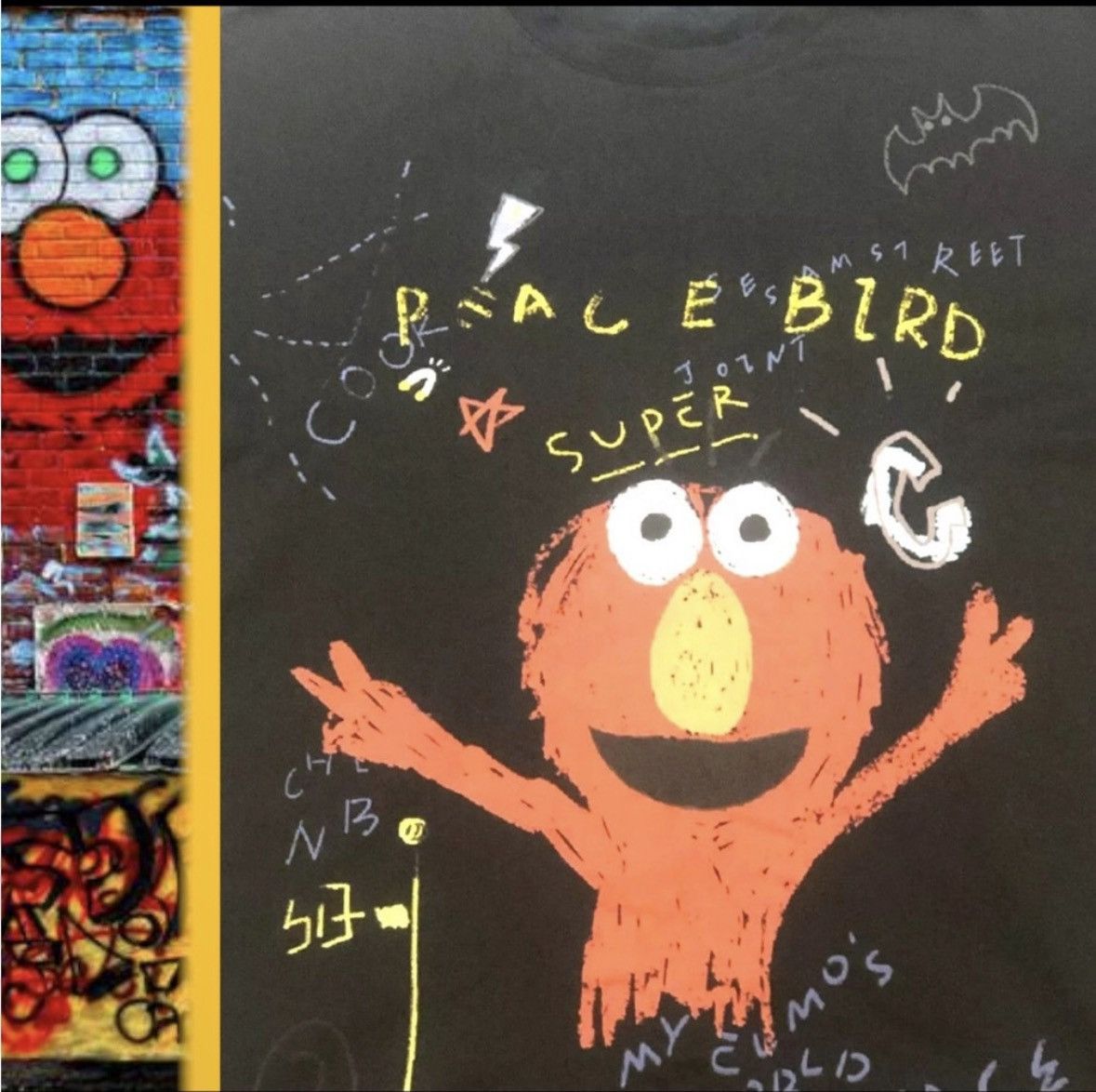 Rap Tees TRouBLe 😈 ANDReW SeaSaMe STReeT "PeaCeBiRD" ELMo TeE 👕 Size US M / EU 48-50 / 2 - 3 Thumbnail