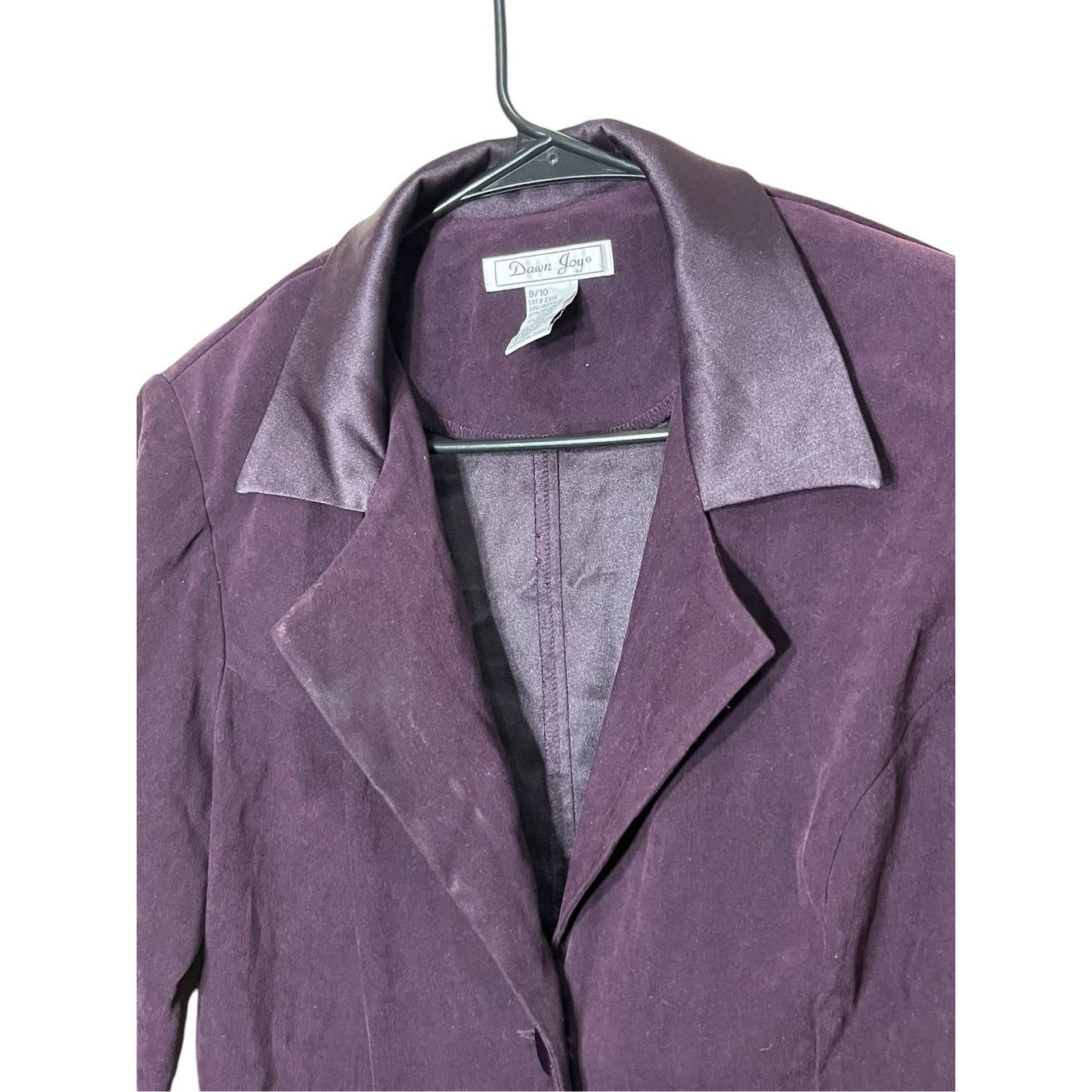 Other Vintage Dawn Joy 90s Purple Long Line Blazer Size 9/10 Size M / US 6-8 / IT 42-44 - 5 Thumbnail