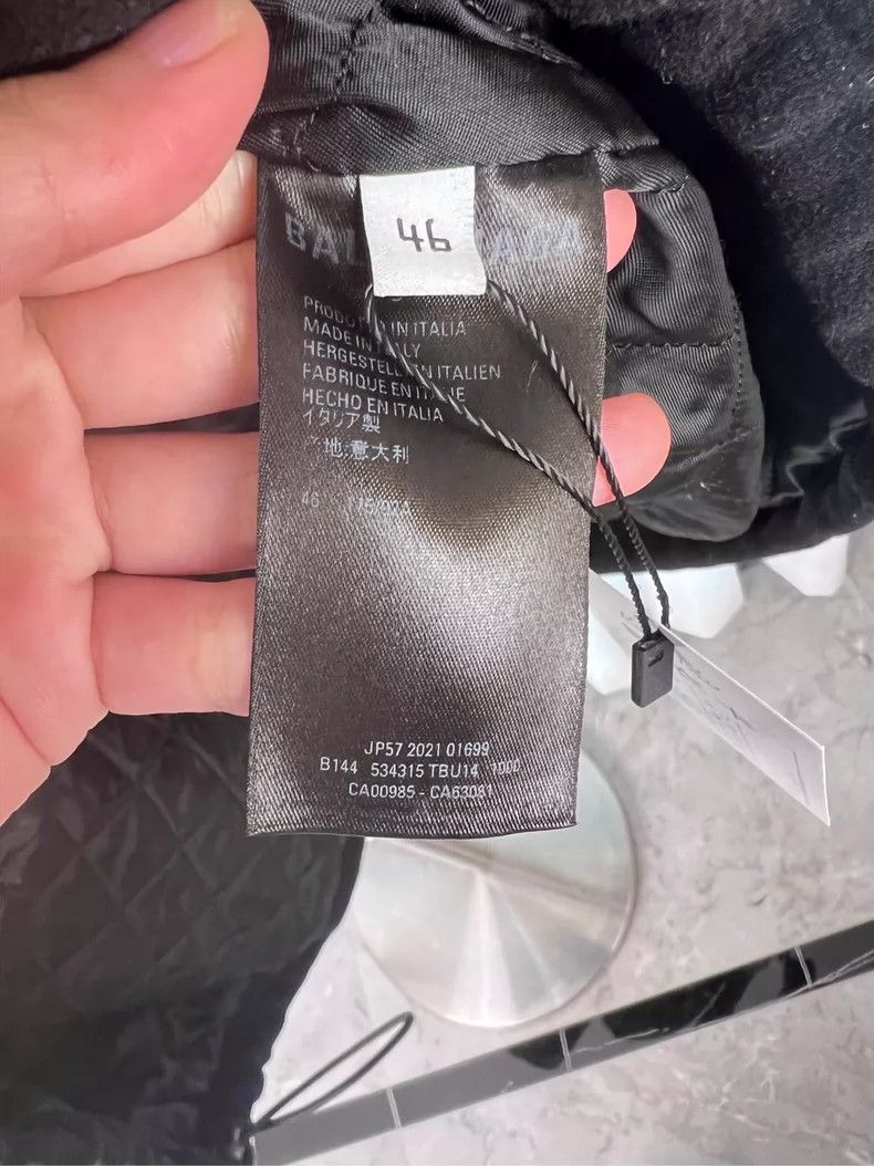 Balenciaga Balenciaga Letter on the chest wool fleece zipper jacket c Size US S / EU 44-46 / 1 - 6 Thumbnail