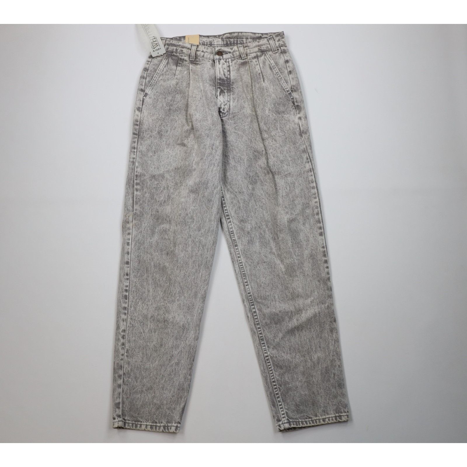 Levi's Deadstock Vintage 80s Levis Whitewashed Acid Wash Jeans Size US 31 - 1 Thumbnail