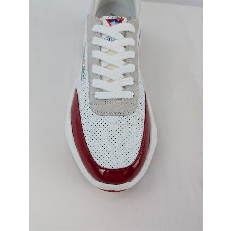 Casablanca o1rshd1 Leather Atlantis Sneaker in White / Red Size US 10.5 / EU 43-44 - 16 Thumbnail