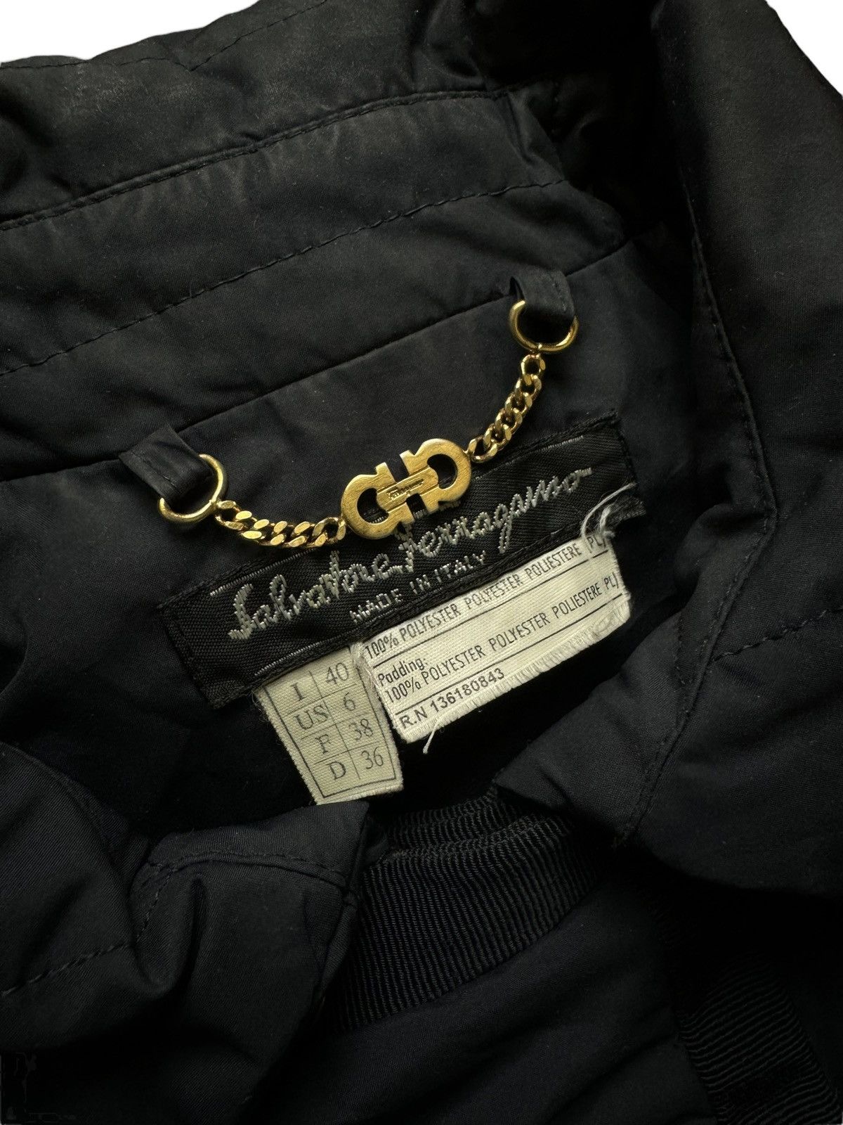 Salvatore Ferragamo SALVATORE FERRAGAMO VINTAGE QUILTED JACKET Size US M / EU 48-50 / 2 - 3 Thumbnail