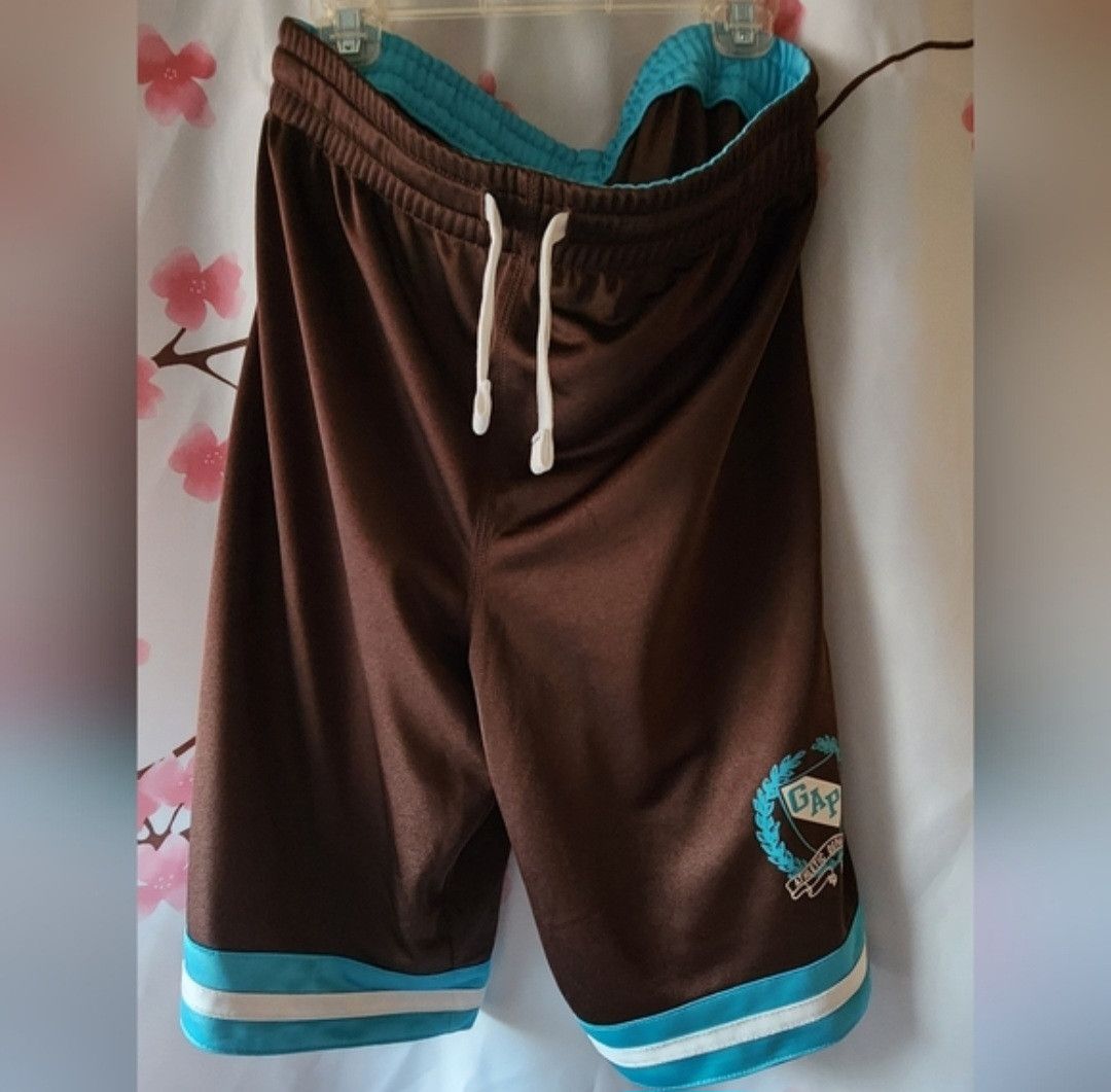 Gap NWT GAP Kids Brown Turquoise Athletic Shorts XXL (14-16) Size US 26 / EU 42 - 1 Thumbnail