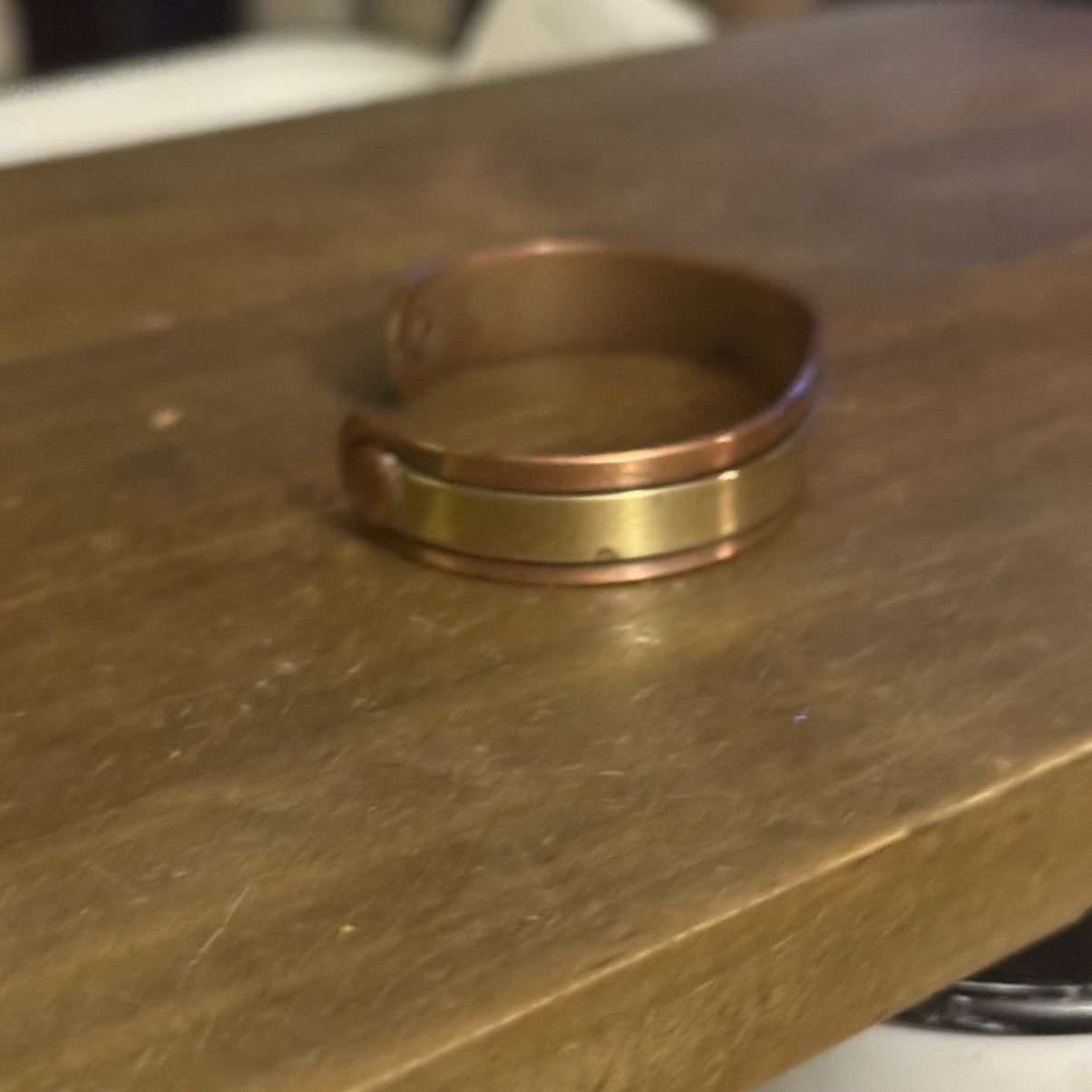 Vintage Vintage two tone copper cuff bracelet Size ONE SIZE - 4 Thumbnail