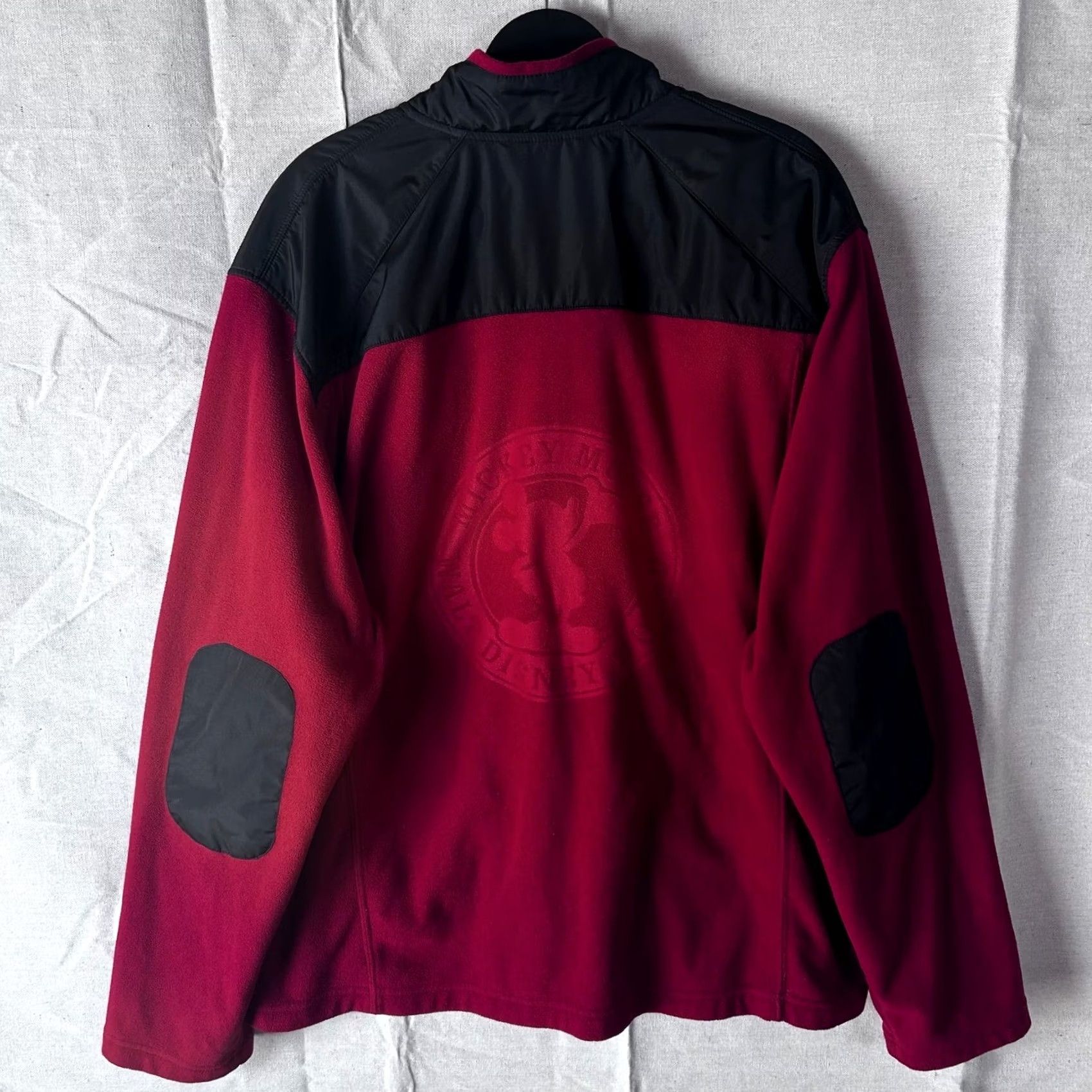 Disney Disney Parks Walt Disney World Mickey Mouse Red Fleece Jacket Mens XL Full Zip Bomber Jacket Size US XL / EU 56 / 4 - 3 Thumbnail