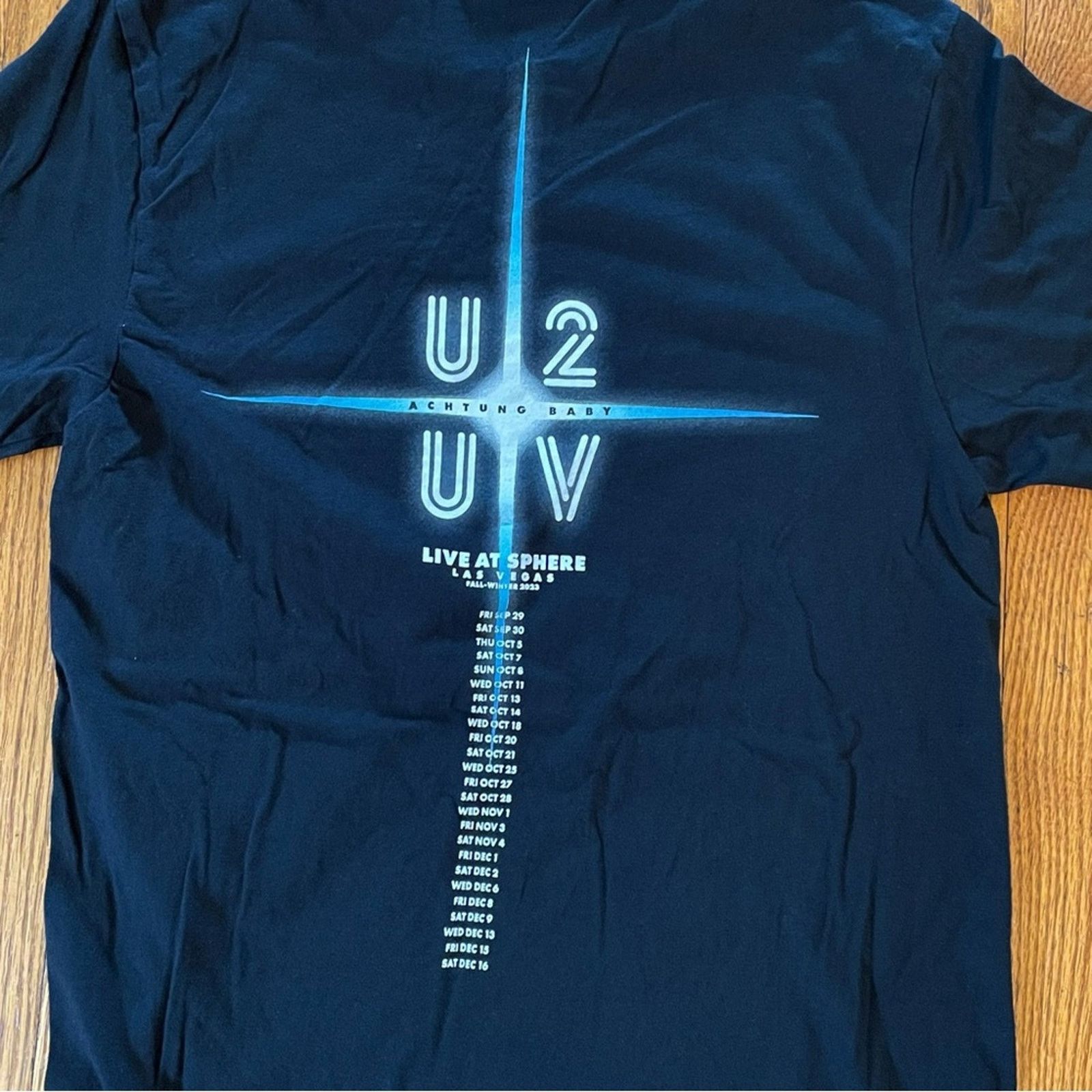 Other U2 UV Las Vegas Live T-Shirt Cross Fall Winter Dates Black S Size US S / EU 44-46 / 1 - 2 Thumbnail