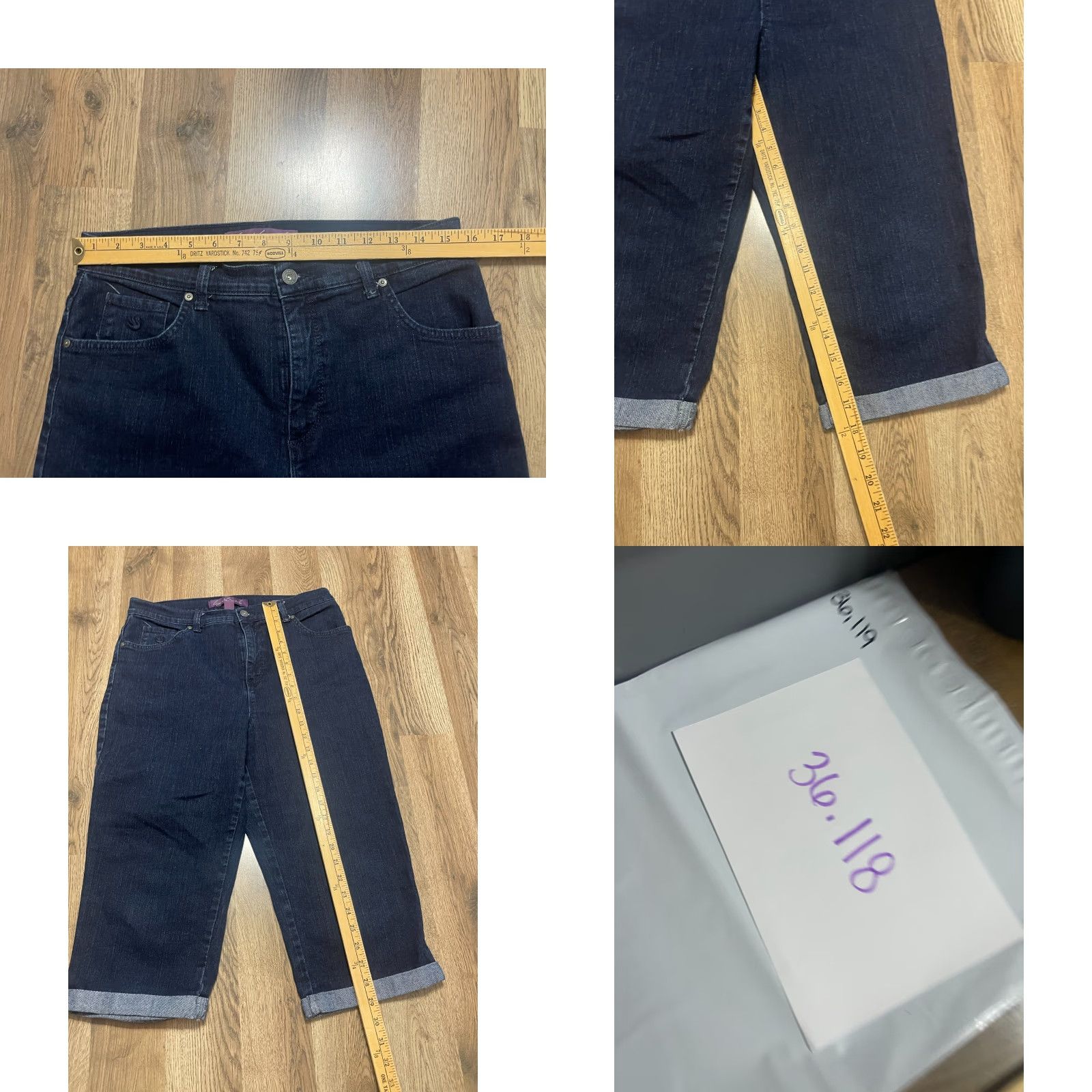 Gloria Vanderbilt VINTAGE Gloria Vanderbilt Jeans Woman's 12 Capri Denim Amanda Capris Blue 5-Pocket Regular Rise High Waist Cotton Blend Denim Inseam 18 Girls? Size 34" / US 12 / IT 48 - 8 Thumbnail