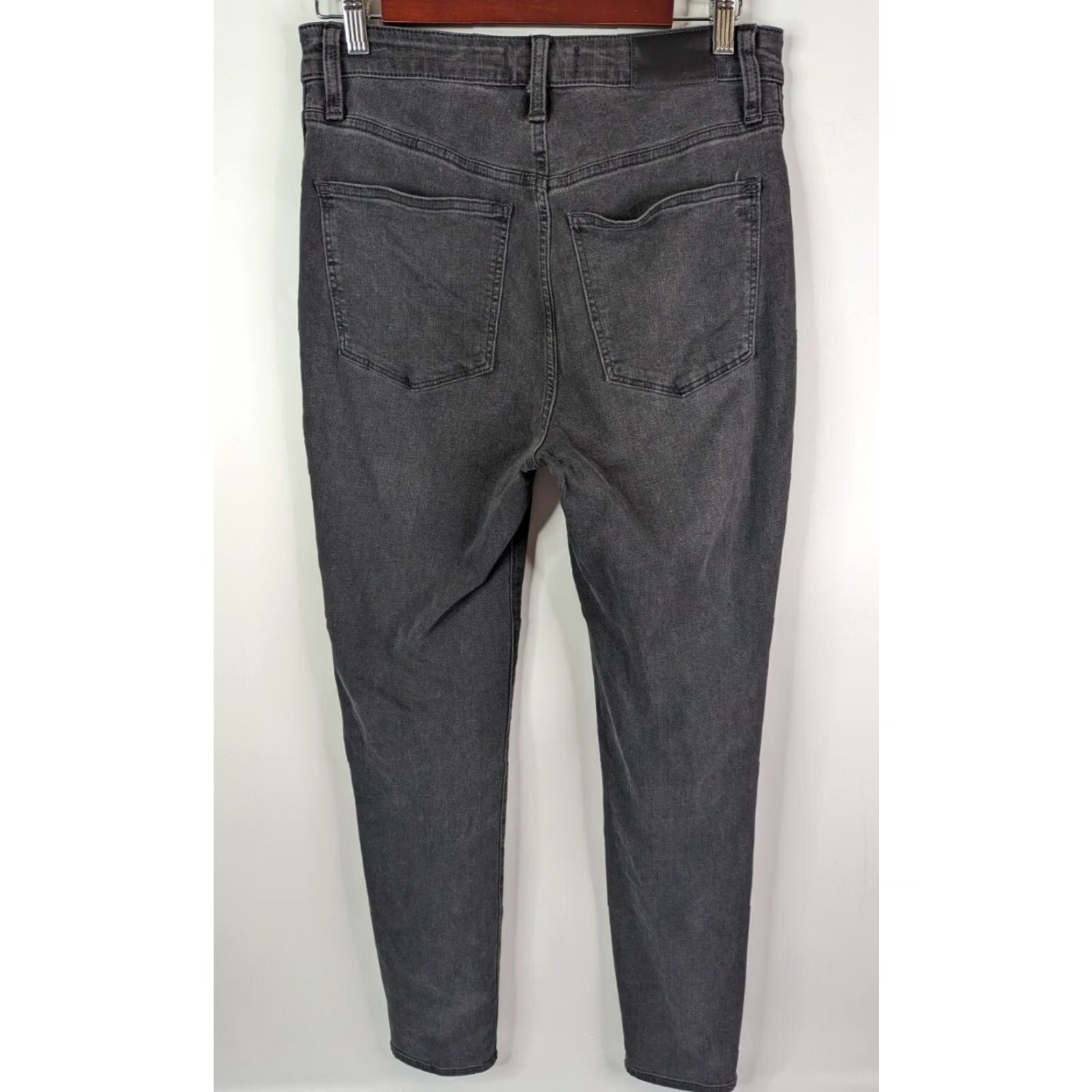 Madewell Madewell Curvy Roadtripper Skinny High Rise Denim Jeans Size 27 Black 5-Pocket Logo Zipper Button Women Slim Classic Modern Size 27" / US 4 / IT 40 - 4 Thumbnail
