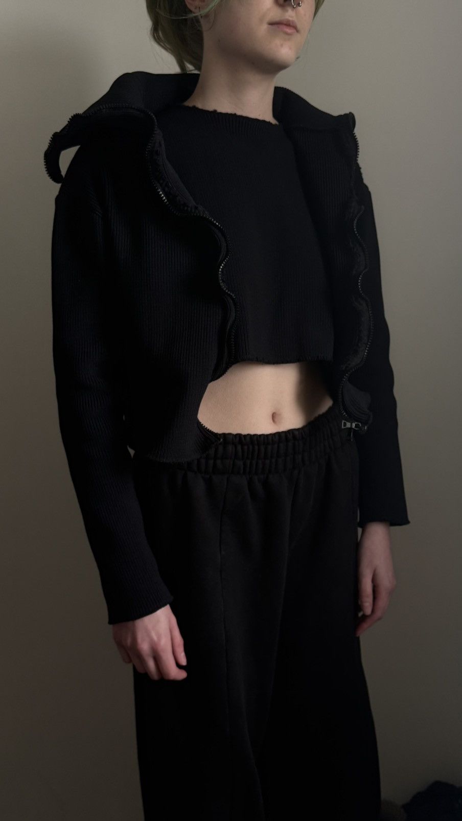 Vetements 2015 Runway sample BOTH PIECES rib tops Size US XXS / EU 40 - 8 Thumbnail
