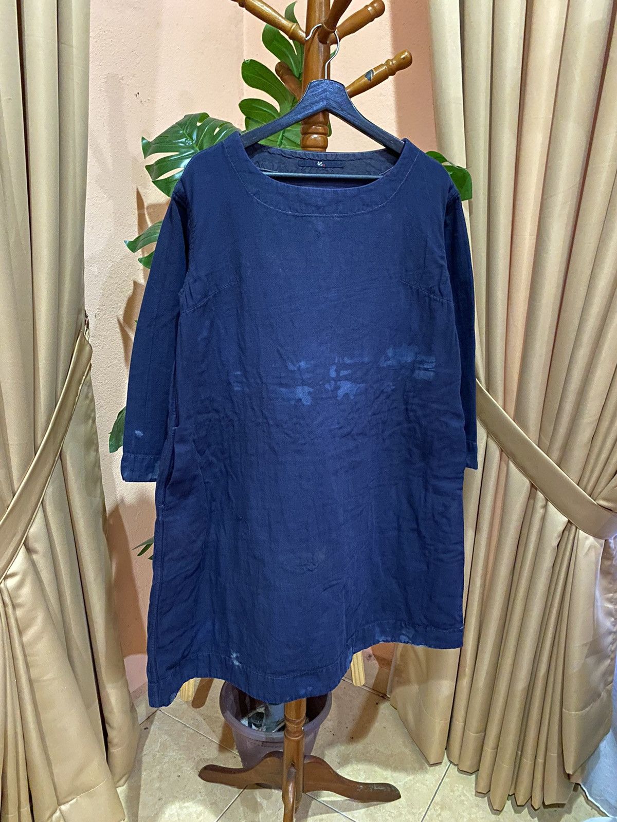 45rpm VINTAGE 90S 45RPM INDIGO DRESS Size S / US 4 / IT 40 - 5 Thumbnail