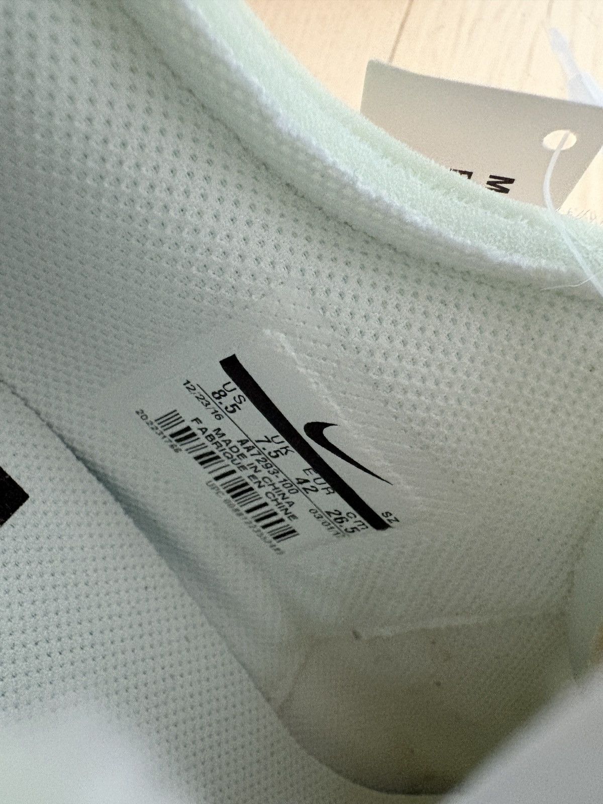 Nike × Off-White The 10 Nike Air Max 90 Sail Mens 8.5 NBIB Size US 8.5 / EU 41-42 - 9 Thumbnail