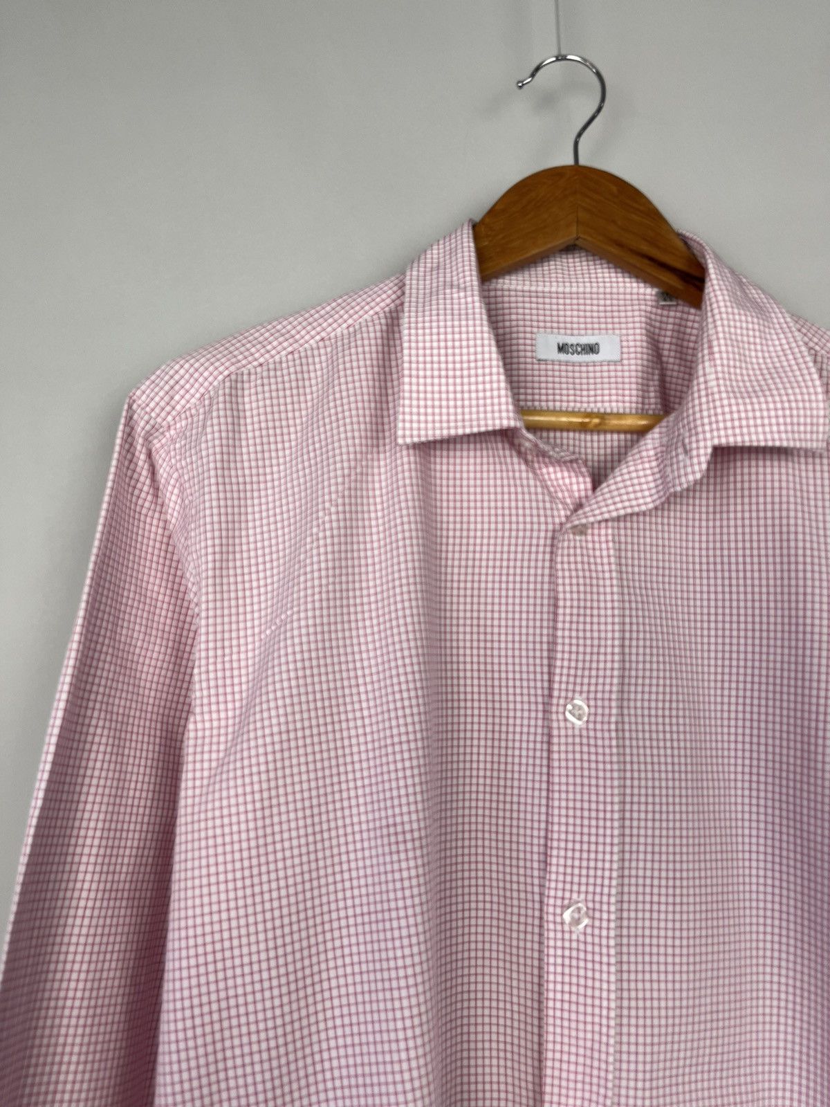 Moschino Moschino Luxury Cotton Plaid Long Sleeve Shirt Button Up Size US XL / EU 56 / 4 - 2 Thumbnail