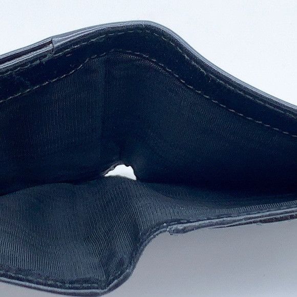 Salvatore Ferragamo Salvatore Ferragamo Black Leather Wallet with Gold Accent Size ONE SIZE - 8 Thumbnail