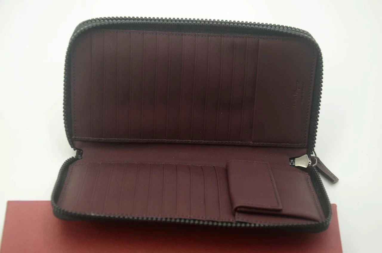 Salvatore Ferragamo Ferragamo Fortune Buckle Double Zip Clutch Wallet Full Logo Size ONE SIZE - 8 Thumbnail