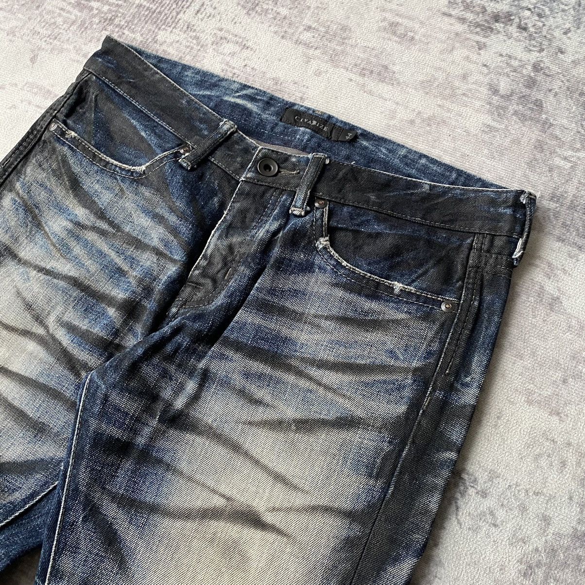 CIVARIZE Civarize Flare Black Wax Denim Jeans Size US 31 - 4 Thumbnail