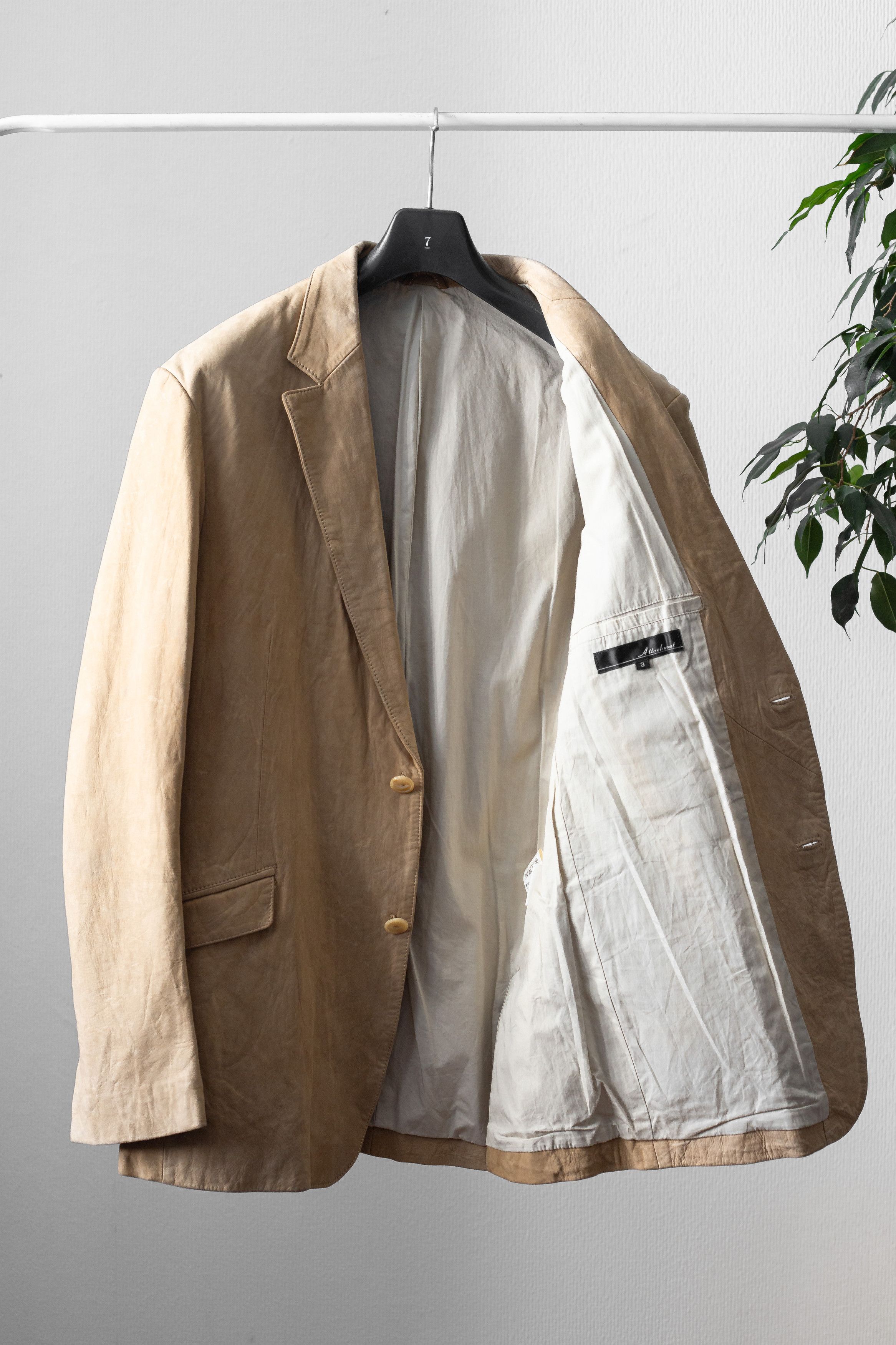 Kazuyuki Kumagai Attachment leather blazer Size US M / EU 48-50 / 2 - 5 Thumbnail