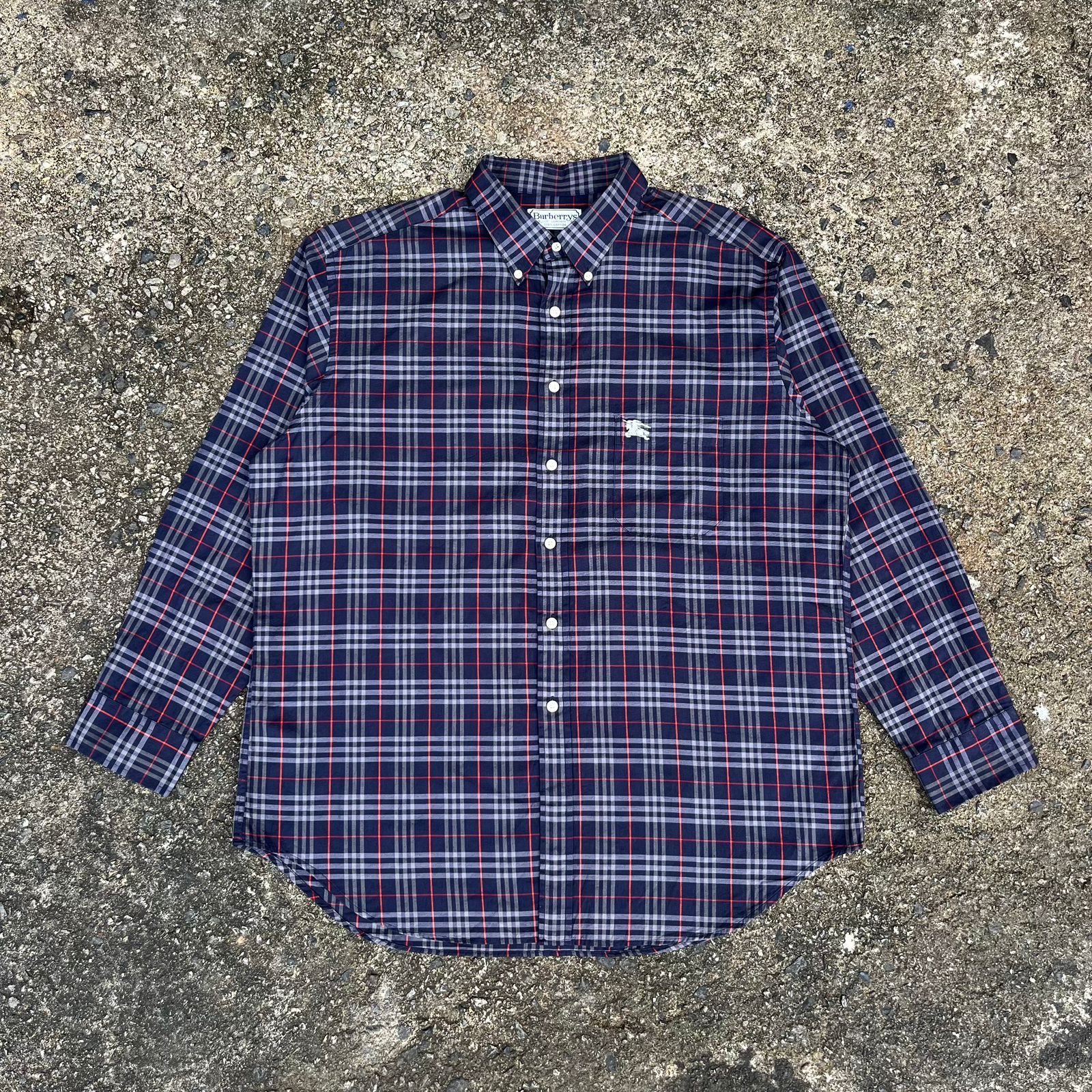 Burberry × Vintage vintage burberry nova check shirt Size US XL / EU 56 / 4 - 1 Thumbnail