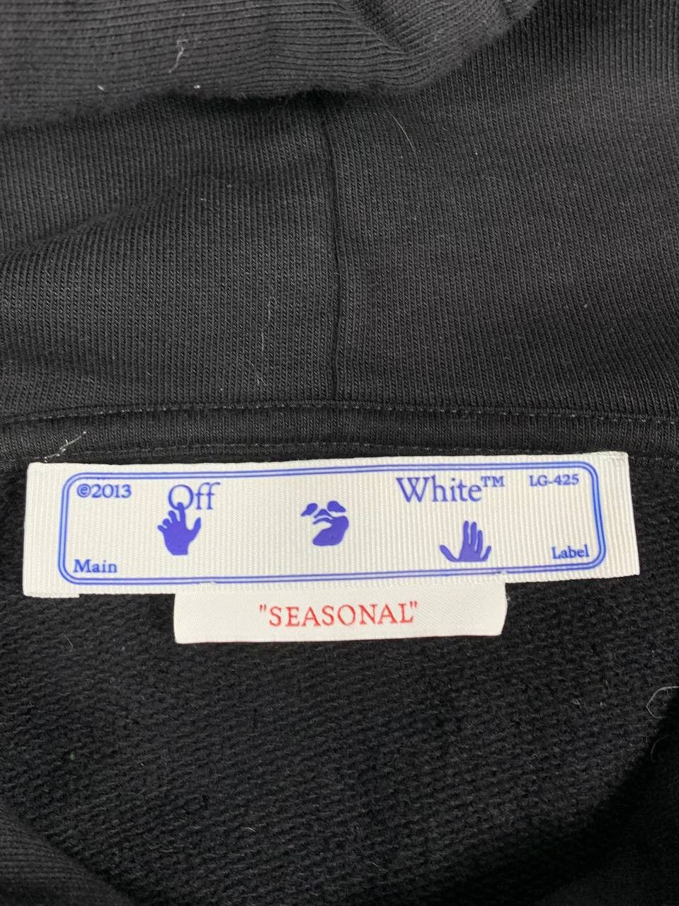 Off-White Off-White Exactly The Opposite Black Hoodie Size US S / EU 44-46 / 1 - 9 Thumbnail