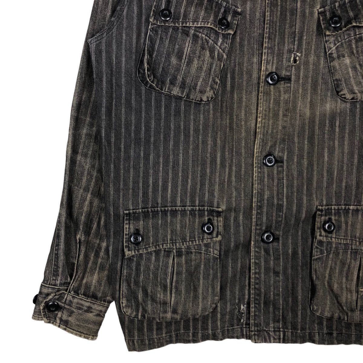 Japanese Brand 🔥Vintage Hickory Chore Jacket Airwalk Hybrid Issey Miyake Size US L / EU 52-54 / 3 - 4 Thumbnail