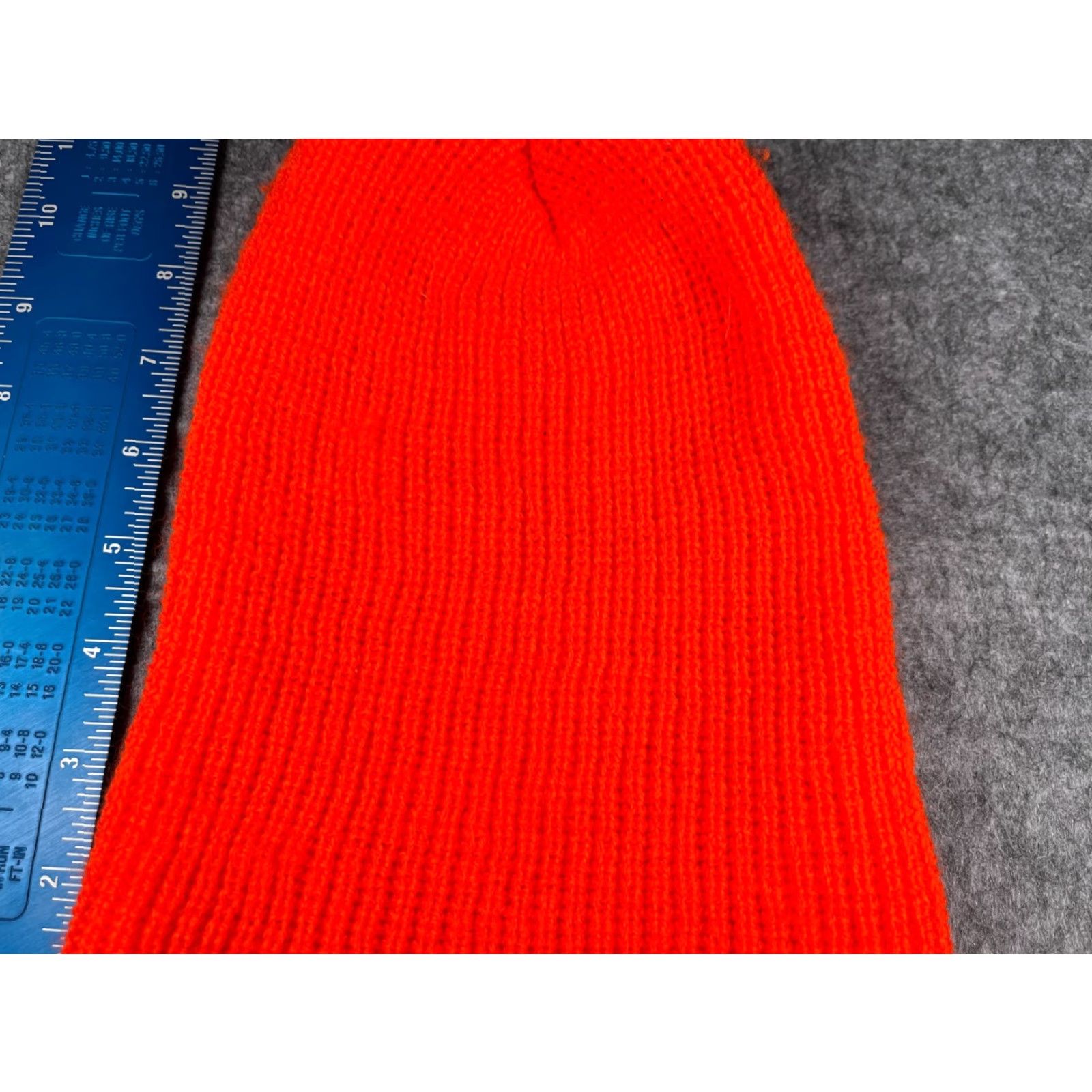 Doublet Beanie Toque Adult One Size Neon Orange Double Knit Acrylic Workwear Outdoors Shirt Unbranded Unisex Adults Beanie Neon Orange Outdoor 90s Size ONE SIZE - 2 Thumbnail