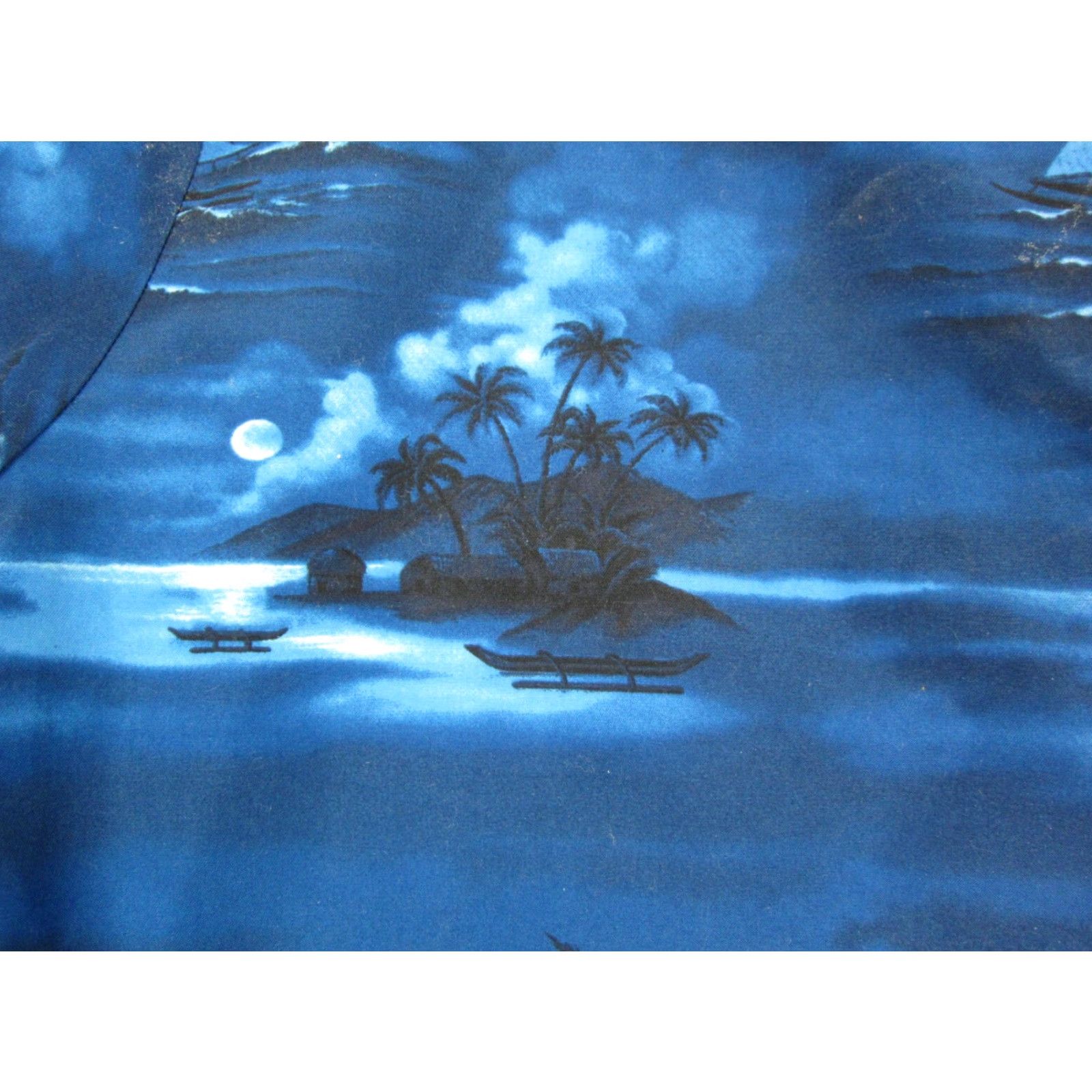 Vintage VINTAGE ODO Shirt Mens M Blue Hawaiian Floral 90s Button-Up Short Sleeve Collared Polyester Summer Size US M / EU 48-50 / 2 - 3 Thumbnail