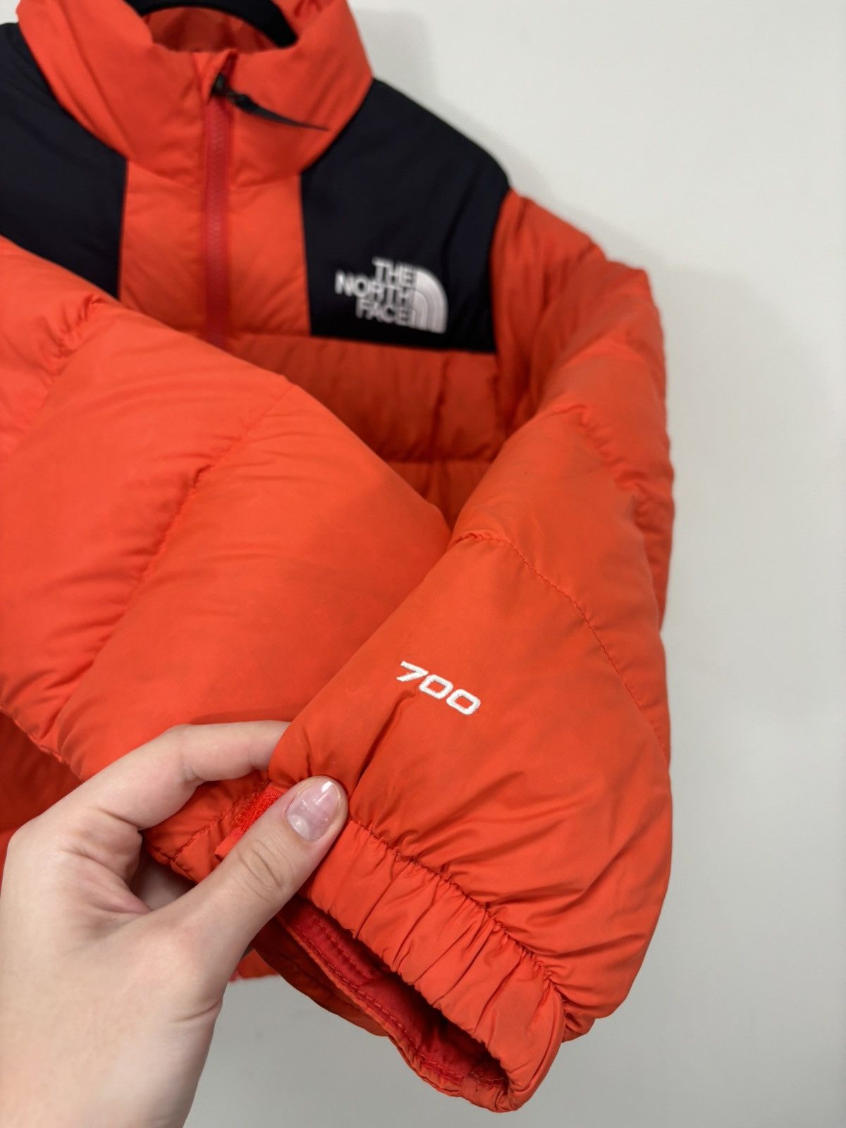 The North Face The North Face 700 Orange Retro Nuptse Down Puffer Jacket Size US S / EU 44-46 / 1 - 10 Thumbnail
