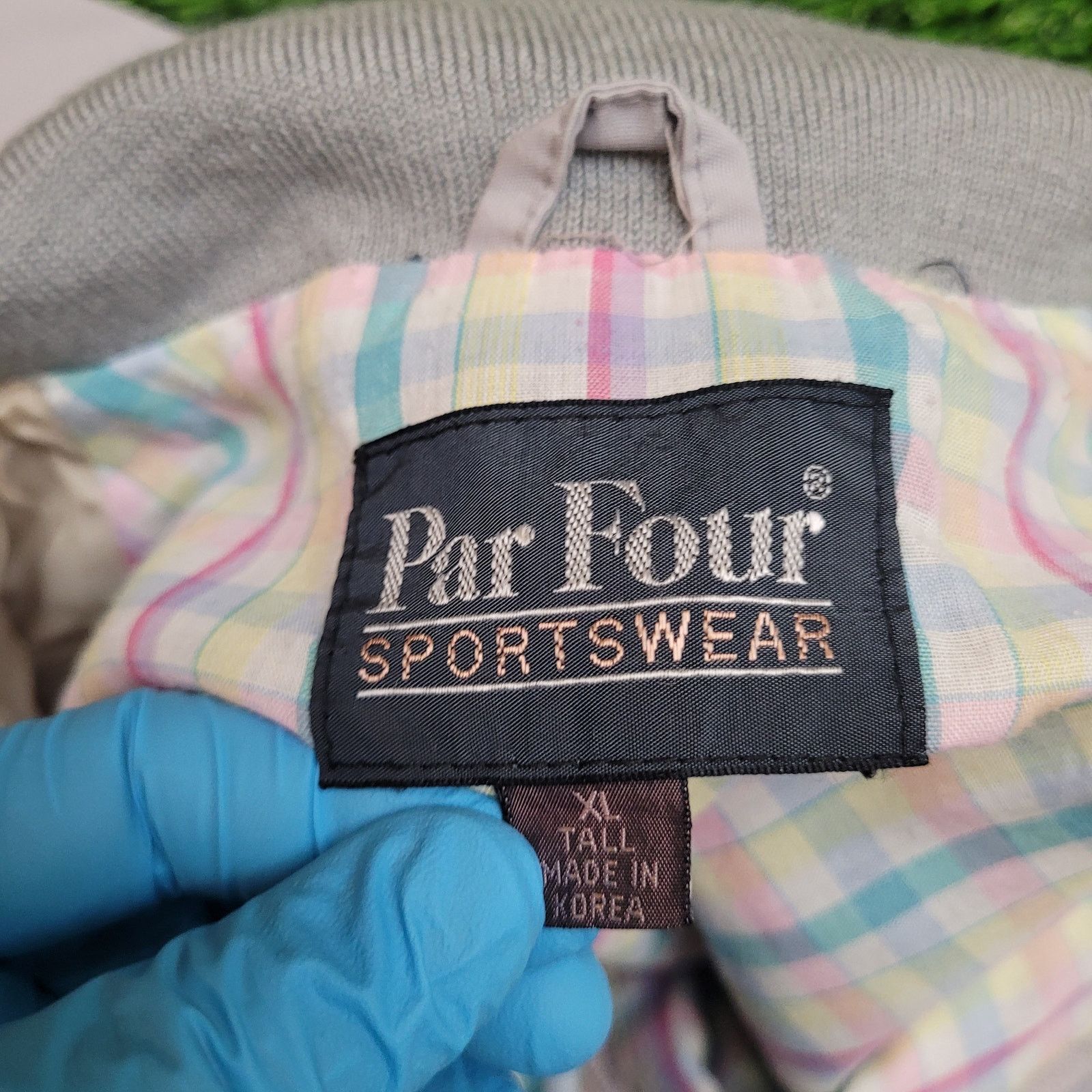 Vintage VTG 80s Par Four Golf Jacket XL Tall Pastel Plaid Lined XLT Size US XL / EU 56 / 4 - 8 Thumbnail
