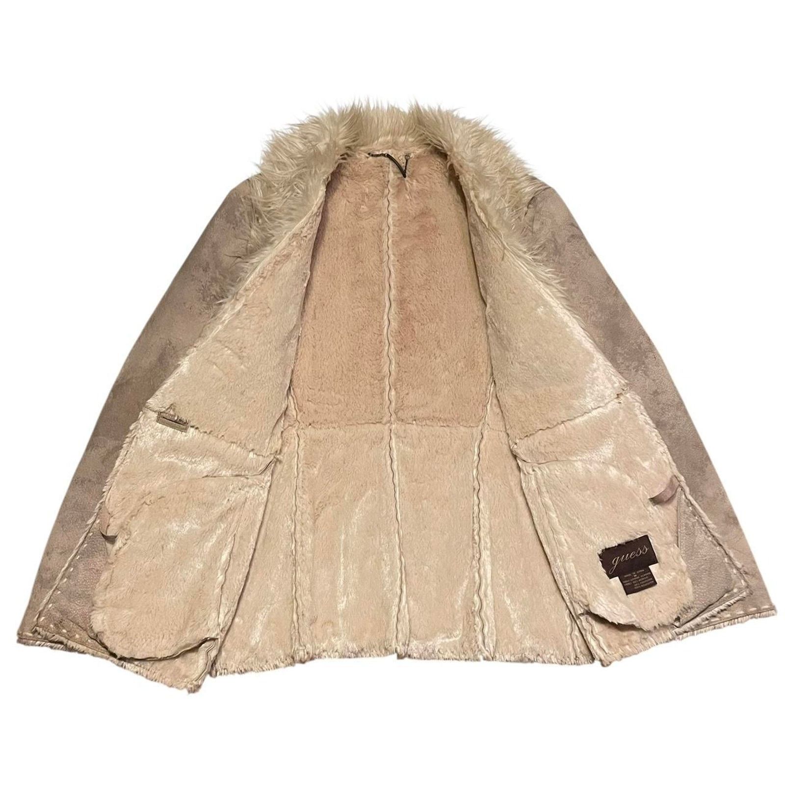 Guess VTG Y2K 2000s Guess boho hippie suede Penny Lane afghan Coat Size M / US 6-8 / IT 42-44 - 7 Thumbnail