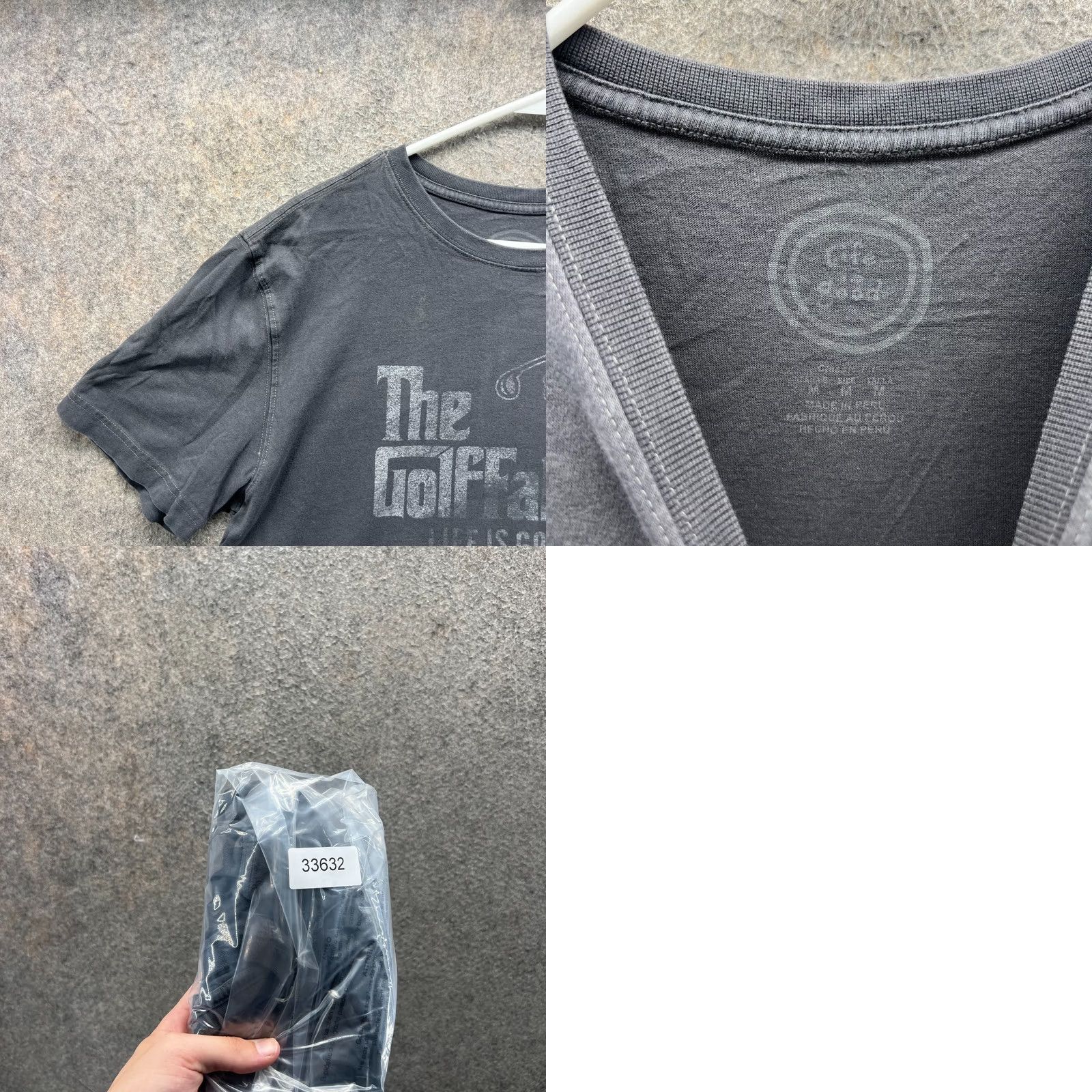 Life is Good Life is Good Shirt Mens Medium Gray Graphic Tee The GolfFather Cotton Print T-Shirt Crew Neck Short Sleeve Logo All Seasons Regular Mens Size US M / EU 48-50 / 2 - 8 Thumbnail