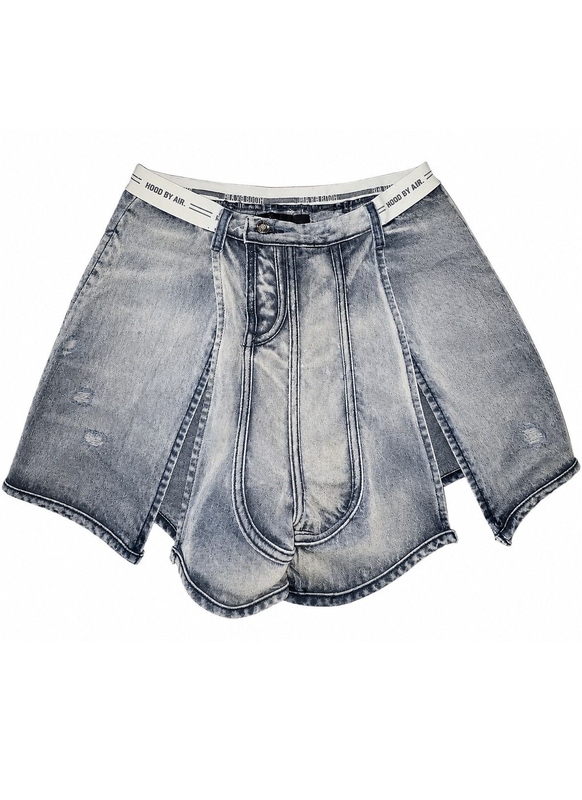 Hood By Air hood by air hba 14fw distressed raver jeans | Grailed