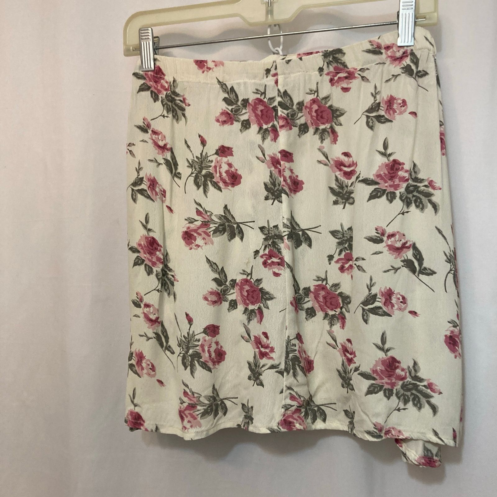 Other Tangibles Lightweight Ivory White Pink Green Floral Skirt Size 30" / US 8 / IT 44 - 6 Thumbnail