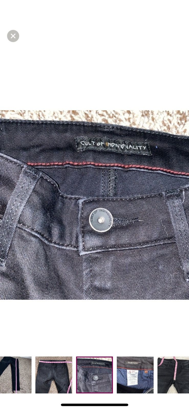 Cult Of Individuality Cult of individuality black teaser skinny jeans Size 24" / US 00 / IT 34 - 9 Thumbnail