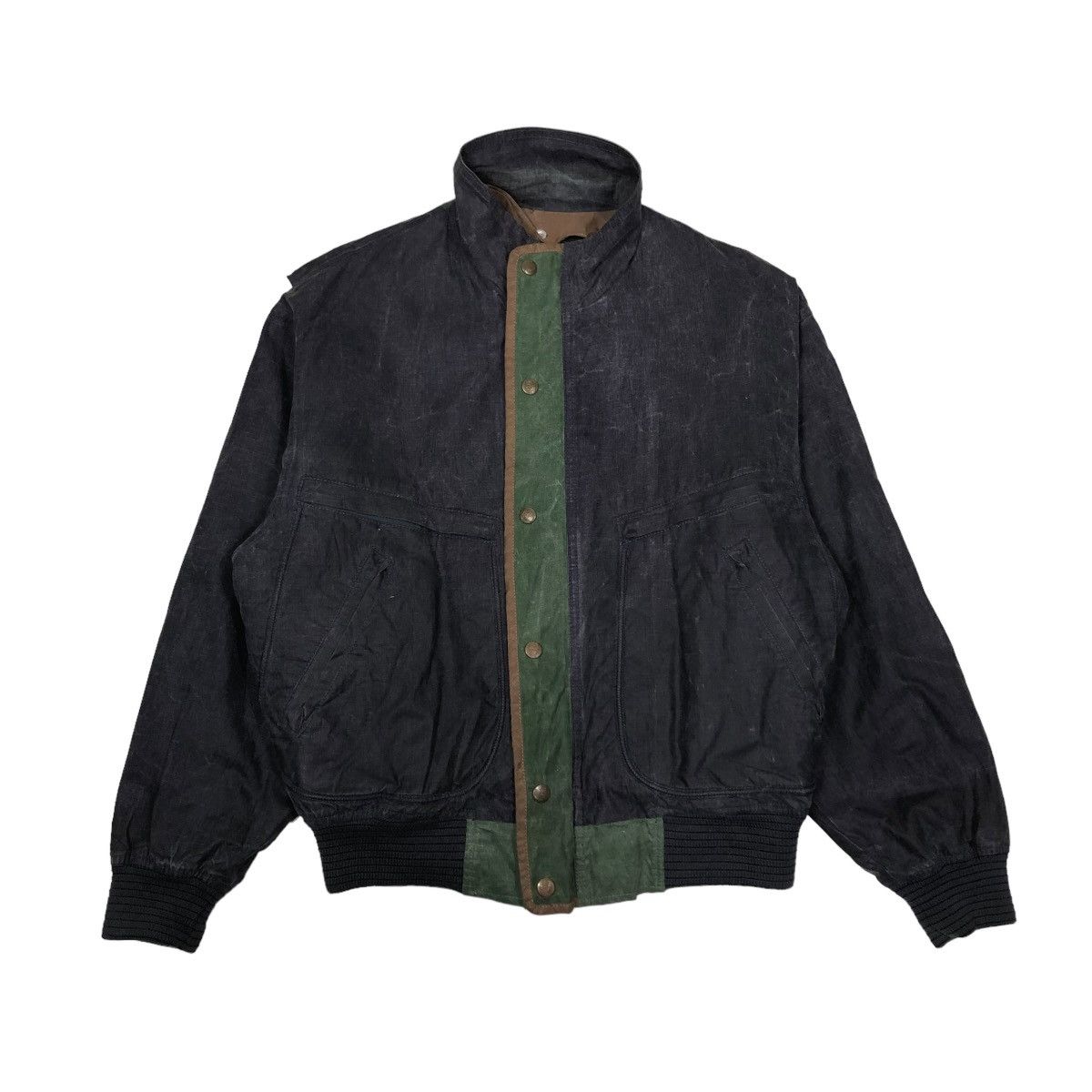 Japanese Brand 🔥VINTAGE BOMBER JACKET PARACHUTE BIKER FLYING GEAR SCENE Size US M / EU 48-50 / 2 - 1 Thumbnail