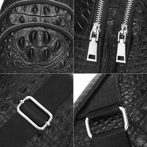 VIBE Crocodile Grain Chest Bag Size ONE SIZE - 4 Thumbnail