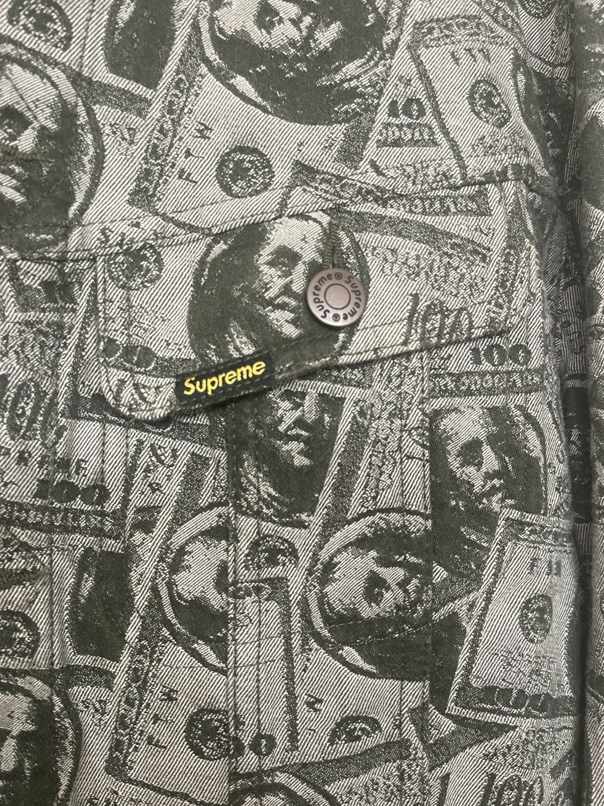 Supreme SUPREME 100 DOLLAR DENIM JACKET LARGE FLAWLESS Size US L / EU 52-54 / 3 - 4 Thumbnail
