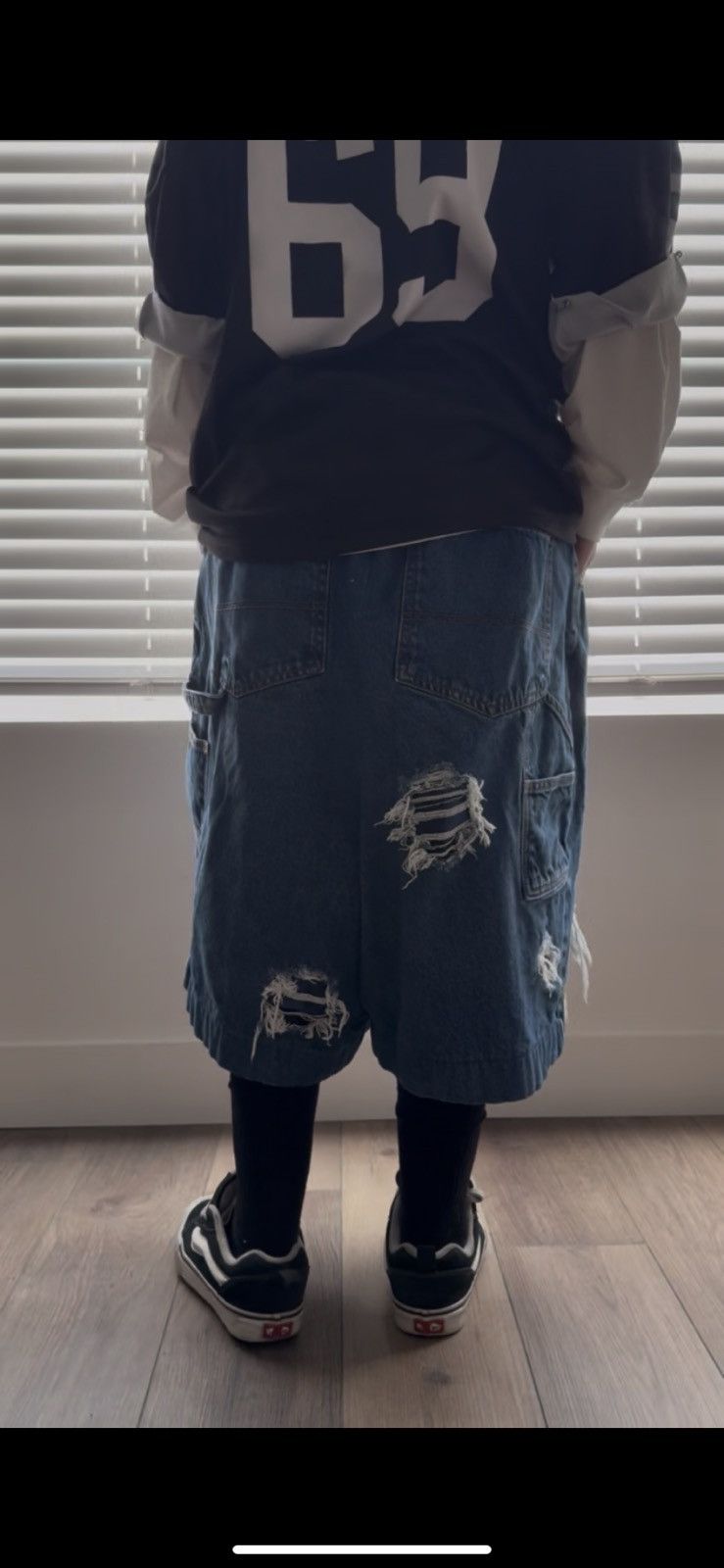 Other Blue flannel ripped jorts Size US 44 / EU 60 - 7 Thumbnail