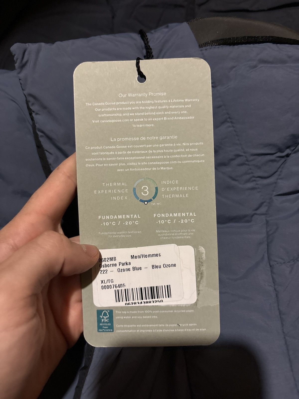 Canada Goose Canada Goose Ozone Blue Osborne Puffer Parka Size US XXL / EU 58 / 5 - 3 Thumbnail