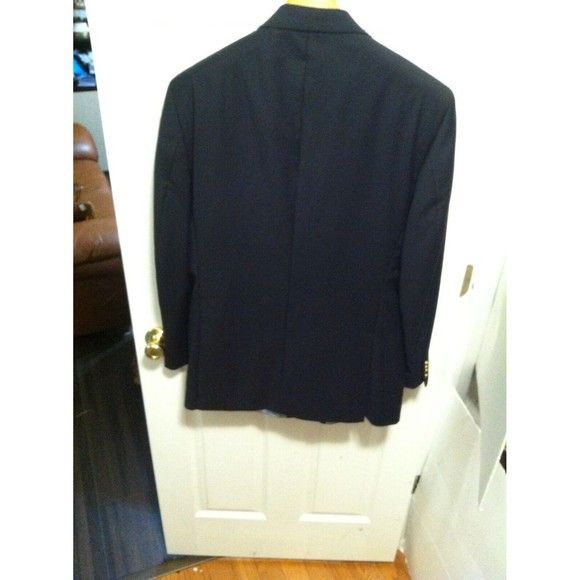 Nautica NAUTICA MEN'S NEW NAVY 100%WOOL JACKET BLAZER SIZE: 43L Size 42L - 5 Thumbnail