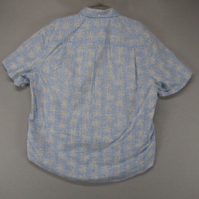 Reyn Spooner Reyn Spooner Shirt Men XL Blue Tailored Fit Hawaiian Palm ...