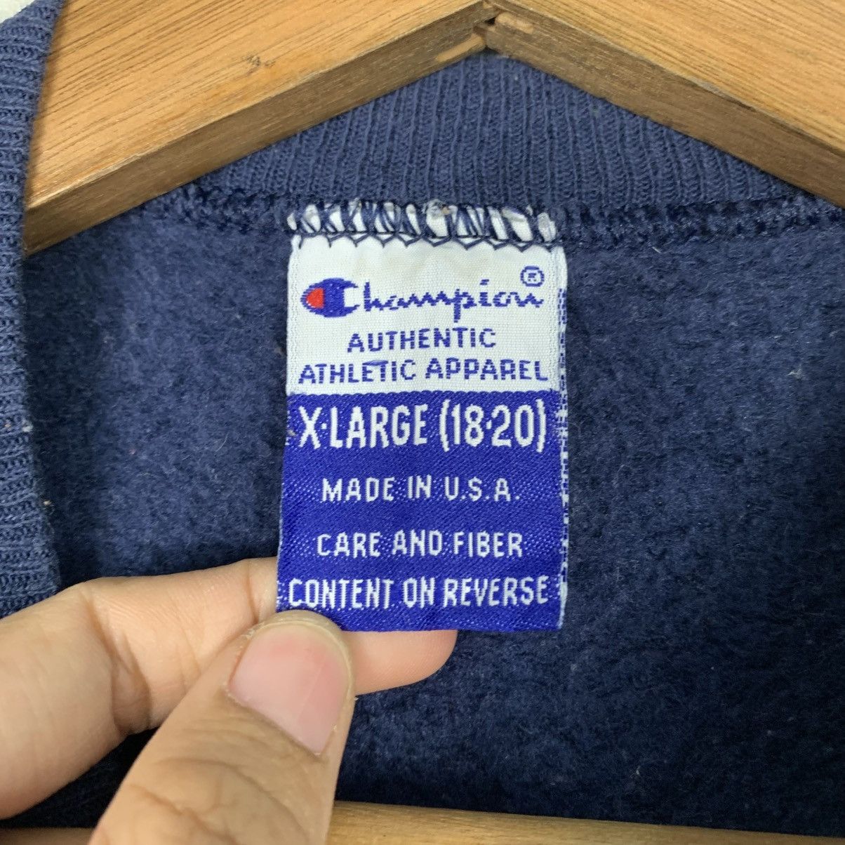 Champion Vintage Made In USA Champion Big Logo Sweatshirt Size US S / EU 44-46 / 1 - 11 Thumbnail
