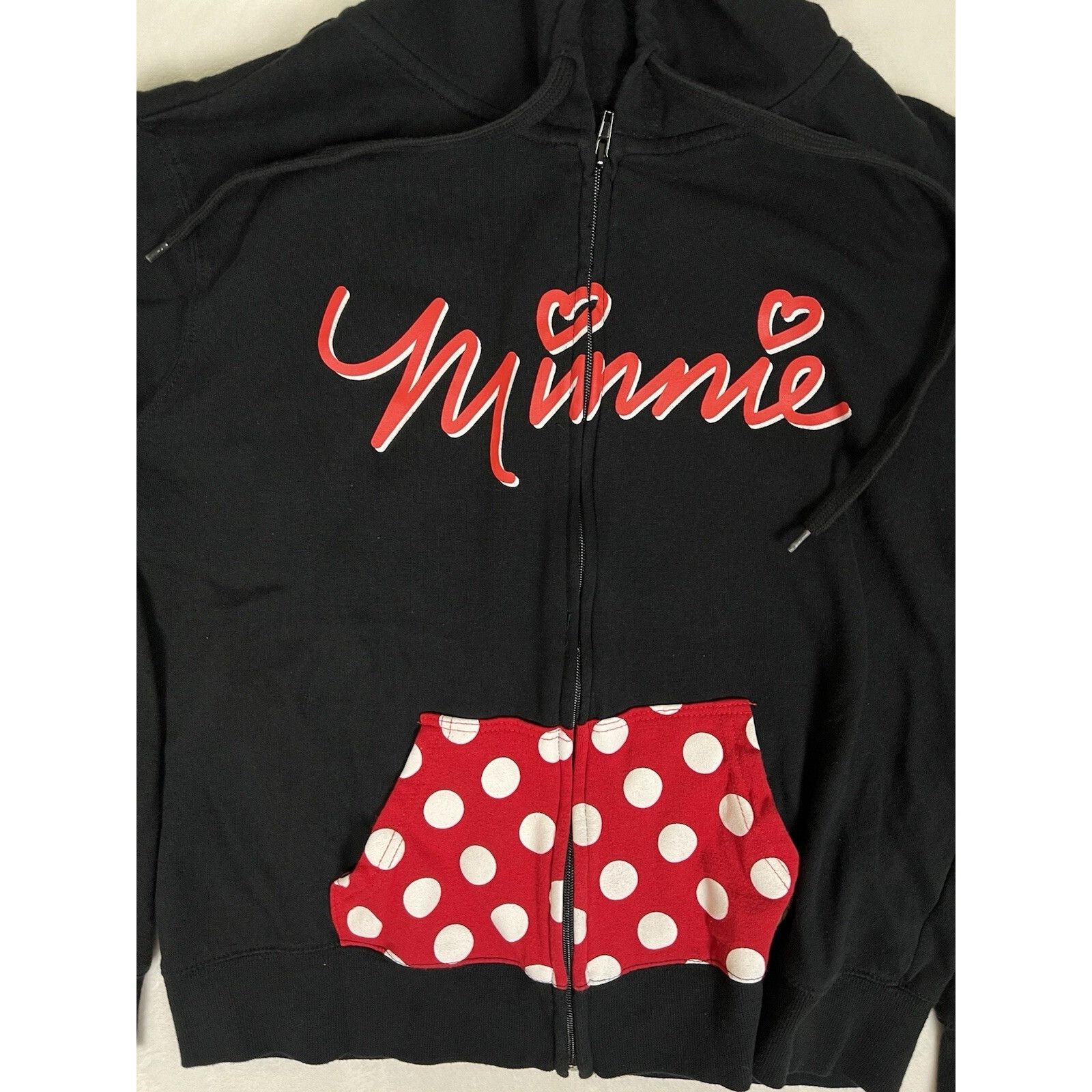 Disney Vintage Disney Minnie Mouse Full Zip Hoodie Sweatshirt Women Size XL / US 12-14 / IT 48-50 - 2 Thumbnail