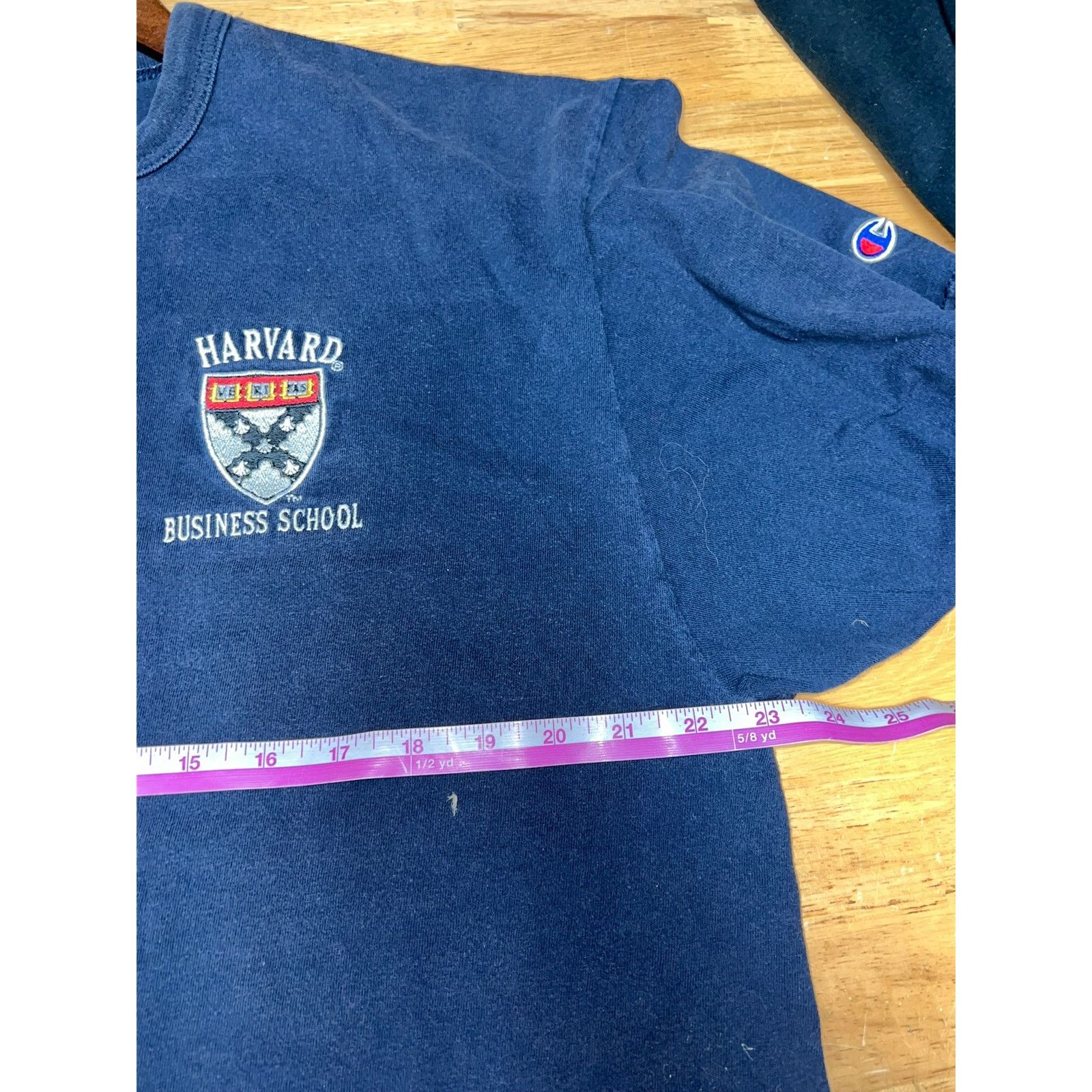 Champion Vintage Harvard Shirt Business School Champion Stain Bleach Size US L / EU 52-54 / 3 - 8 Thumbnail