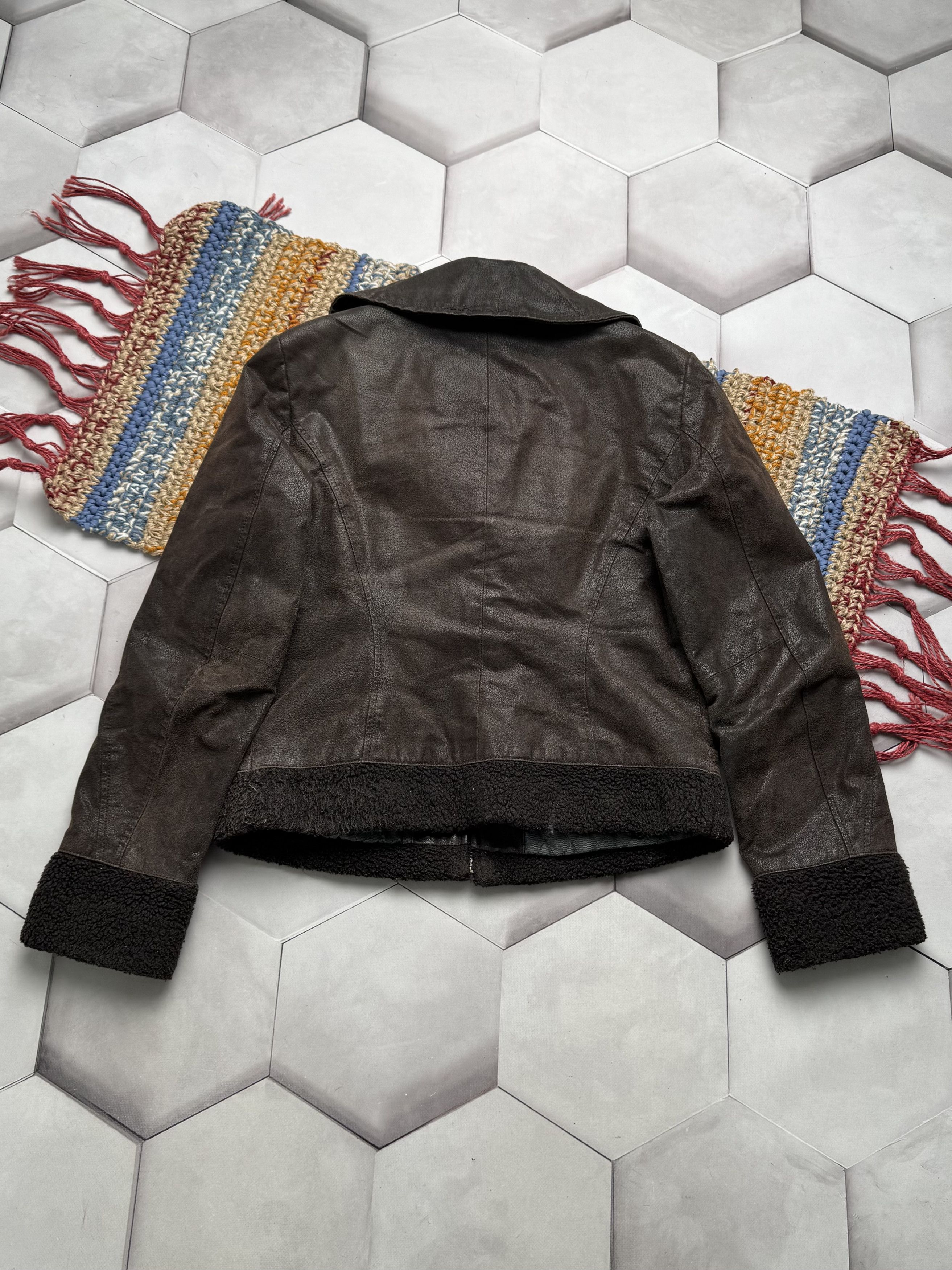 Vintage Vintage Cropped Real Leather Jacket (E4) Size L / US 10 / IT 46 - 13 Thumbnail